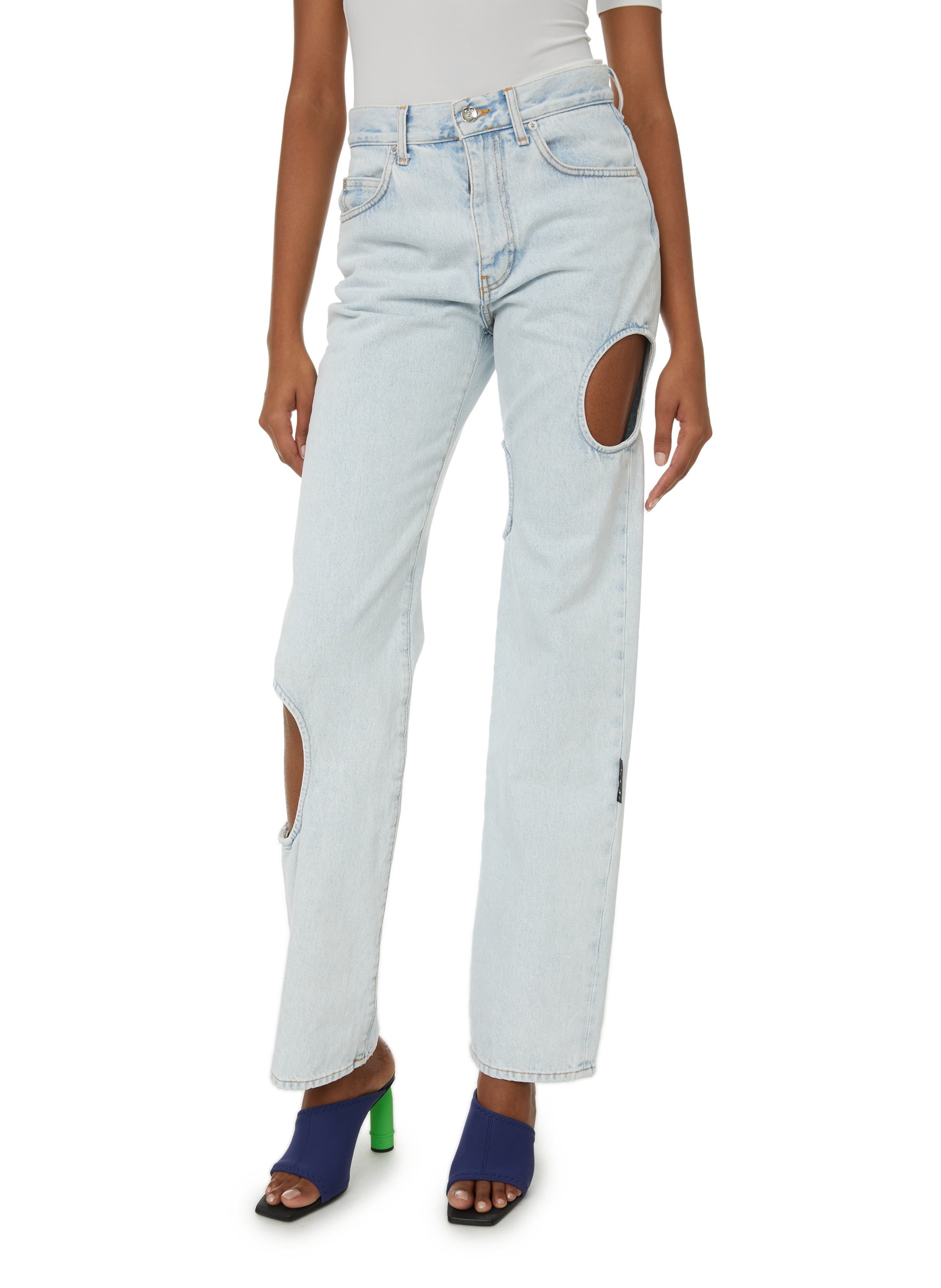 Cut-out jeans OFF-WHITE Blue