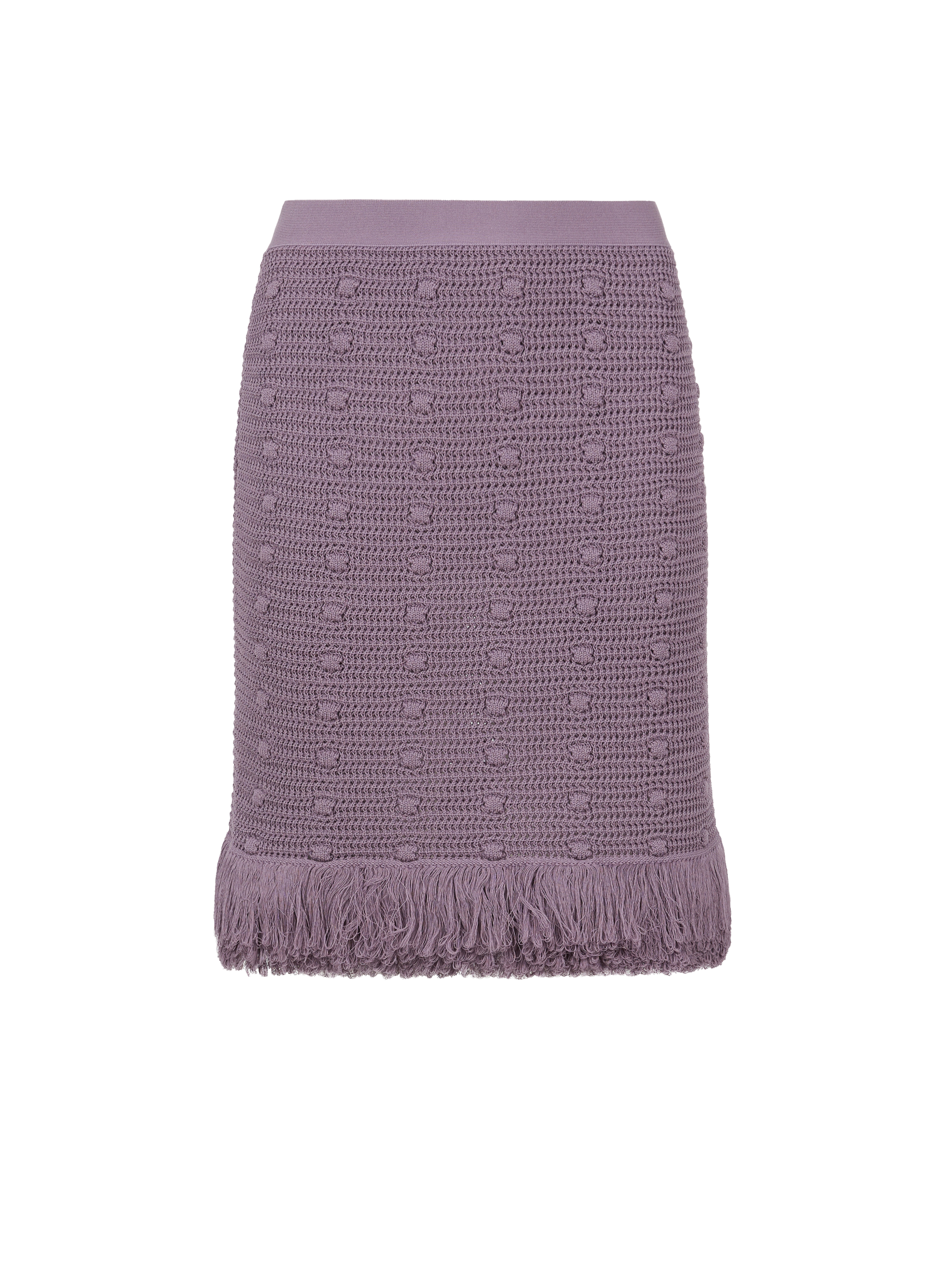 BOTTEGA VENETA Textured mini skirt Purple