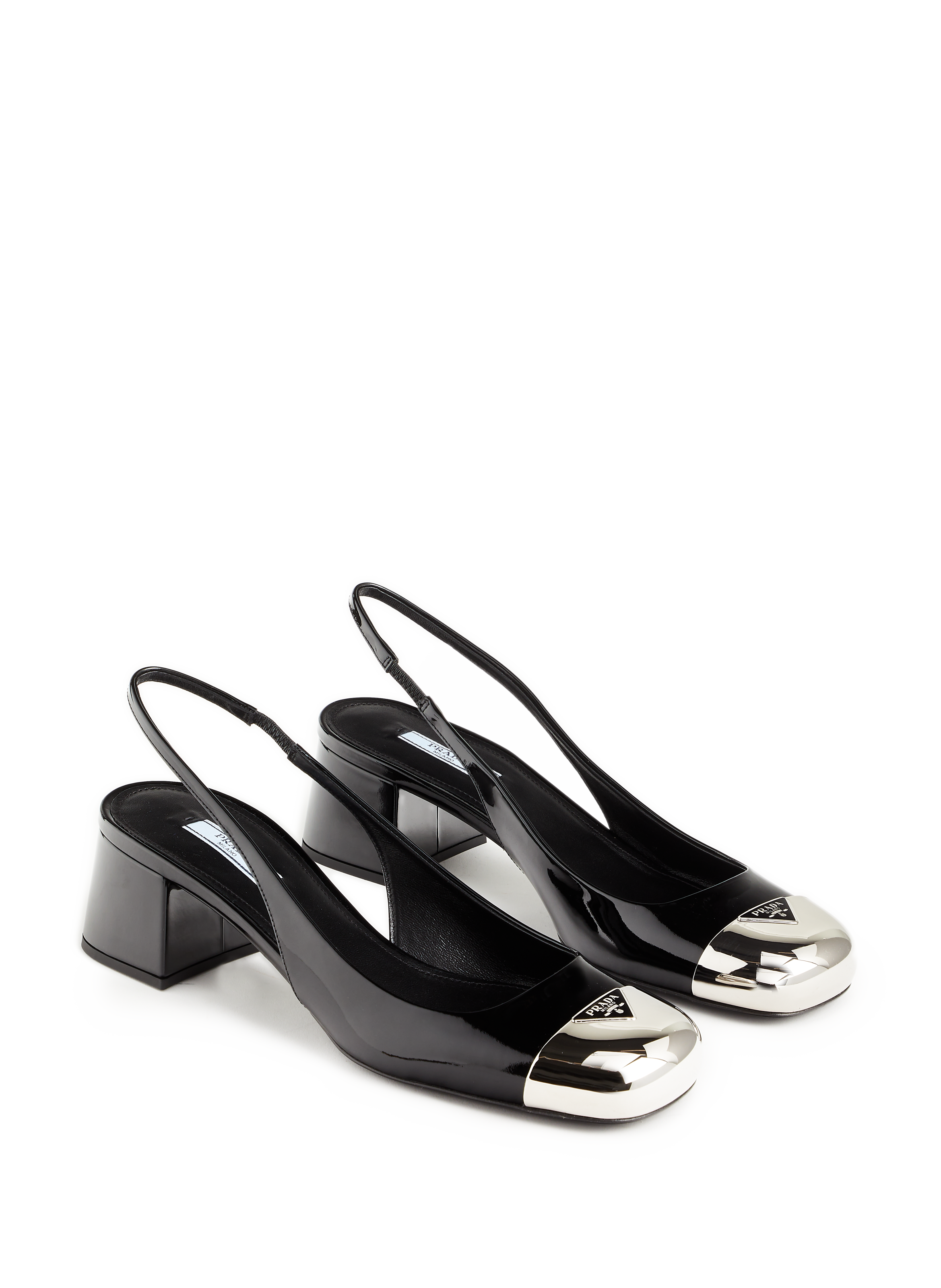 Escarpins à bride arrière en cuir