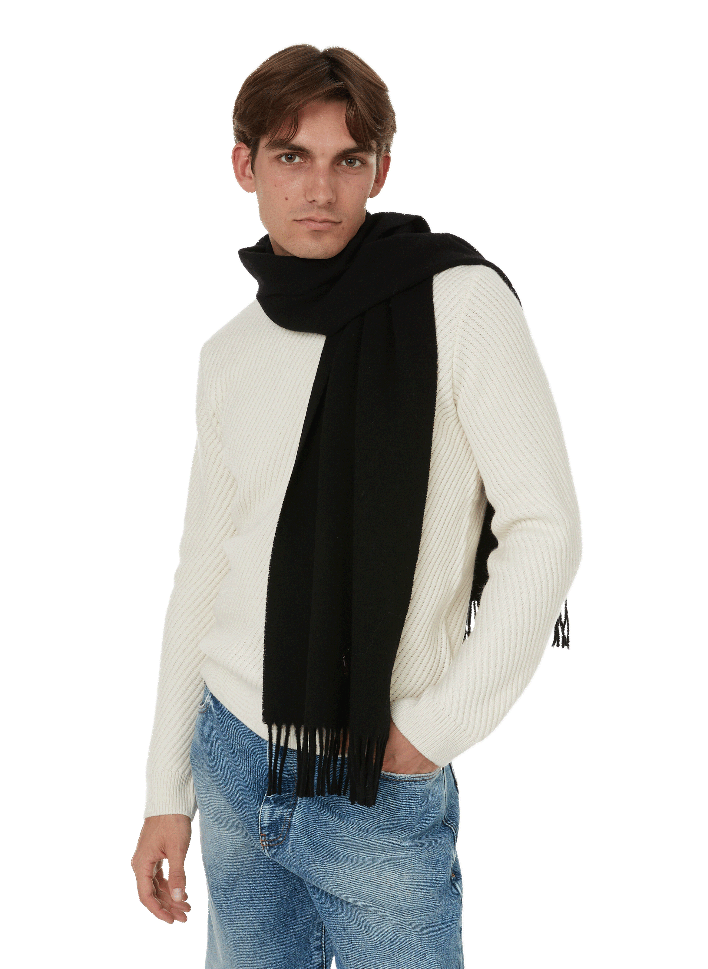 Echarpe en laine POLO RALPH LAUREN Noir