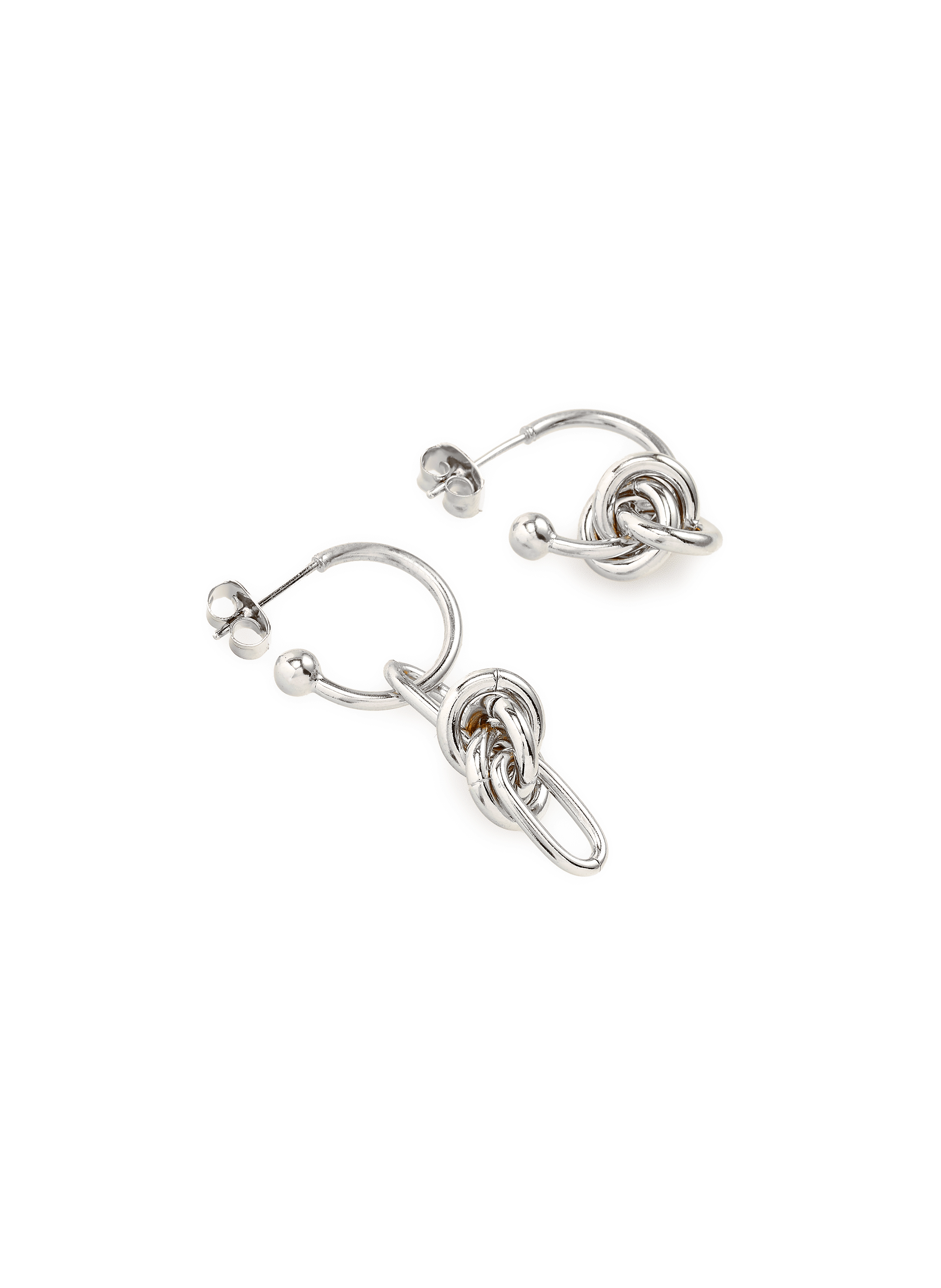 Daria brass earrings Silver