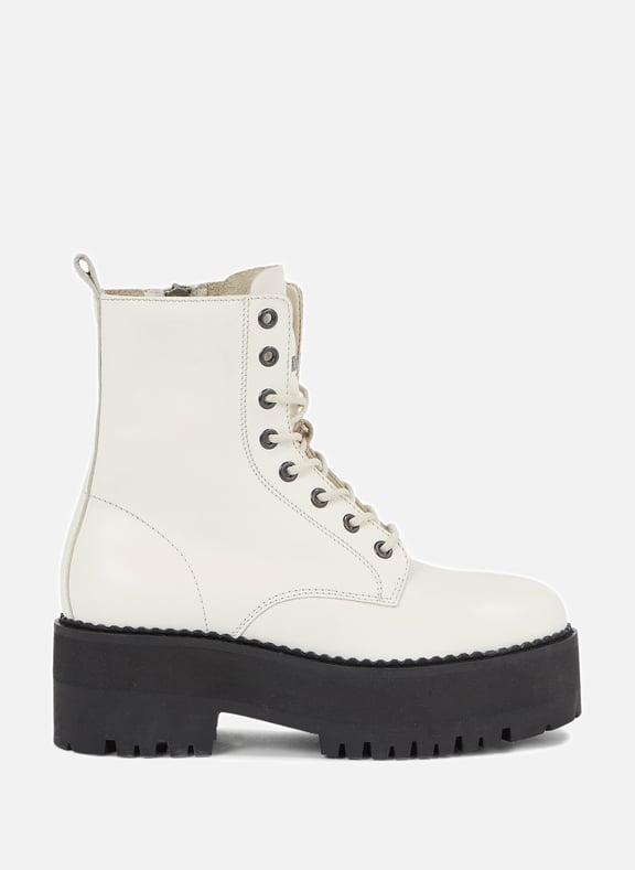 LEATHER ANKLE BOOTS TOMMY HILFIGER for WOMEN Printemps