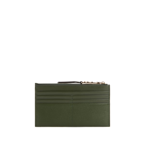 Portefeuille en cuir grainé