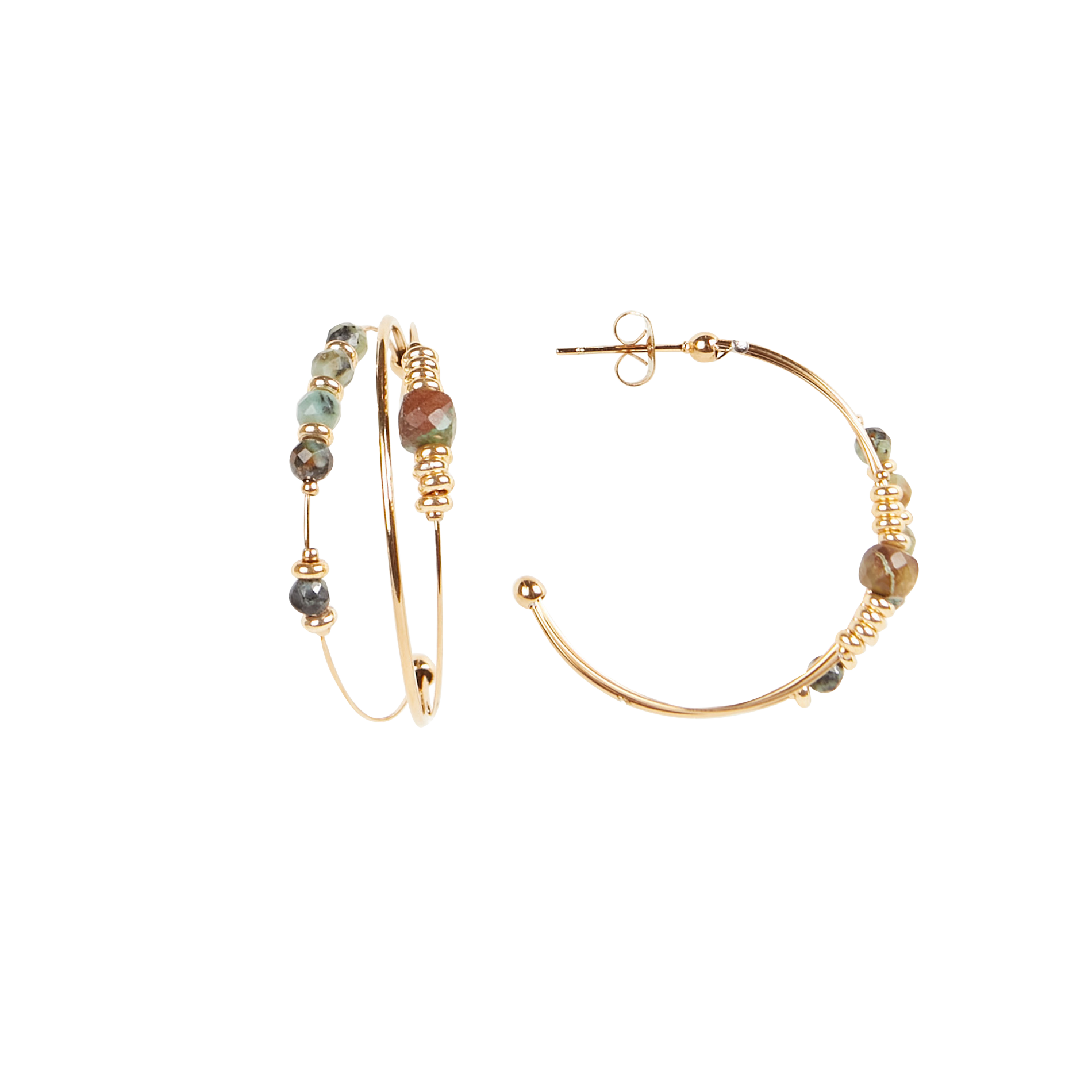 Créoles en acier inoxydable