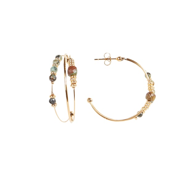 Créoles en acier inoxydable