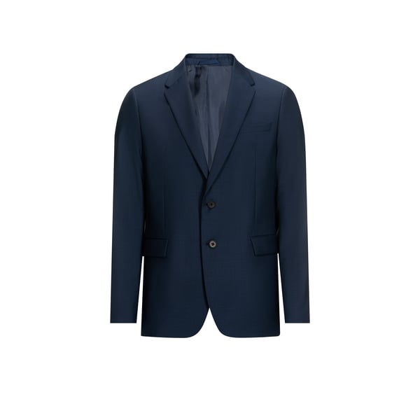 Saison 1865 Houndstooth Wool Jacket In Blue