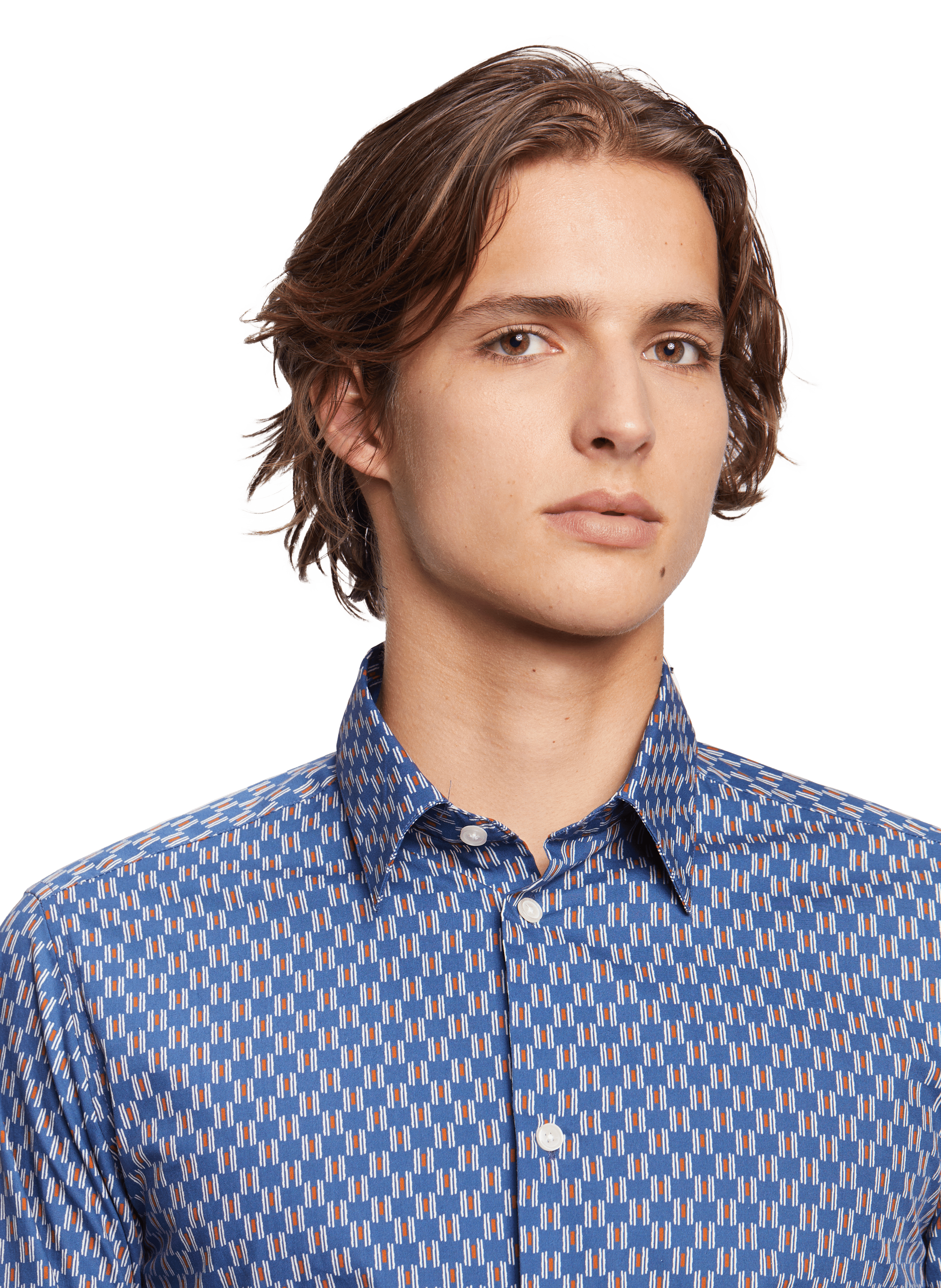 Chemise imprimée  AU PRINTEMPS PARIS Bleu