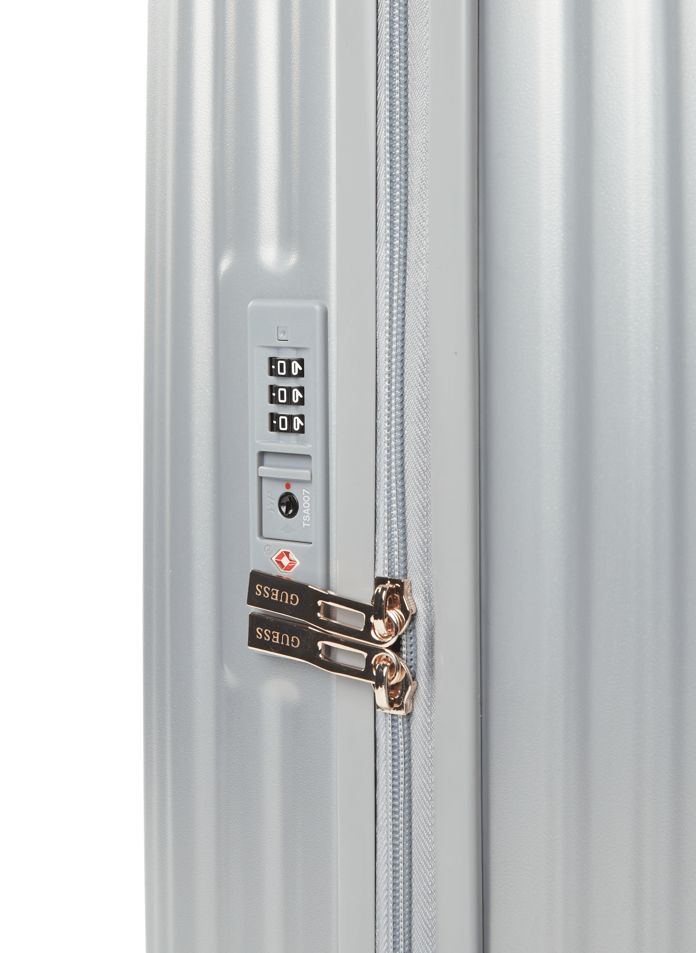 Hardshell checked luggage GUESS Silver