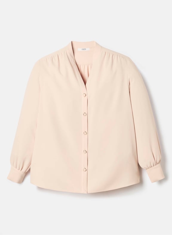 Chemise nude fluide - tiberina Beige by ZAPA ZAPA Chemise nude fluide - tiberina Beige