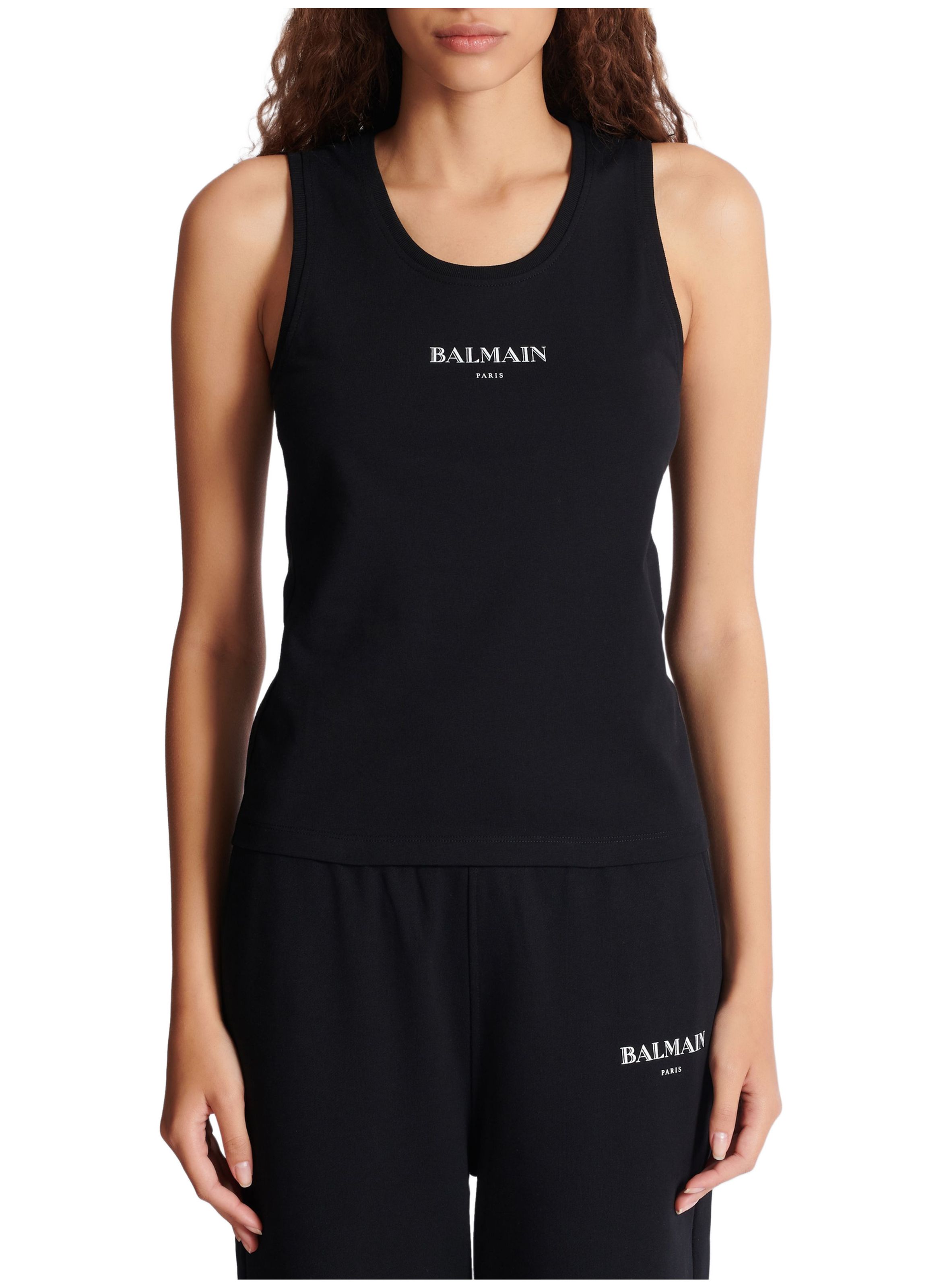 Débardeur avec imprimé balmain BALMAIN Noir