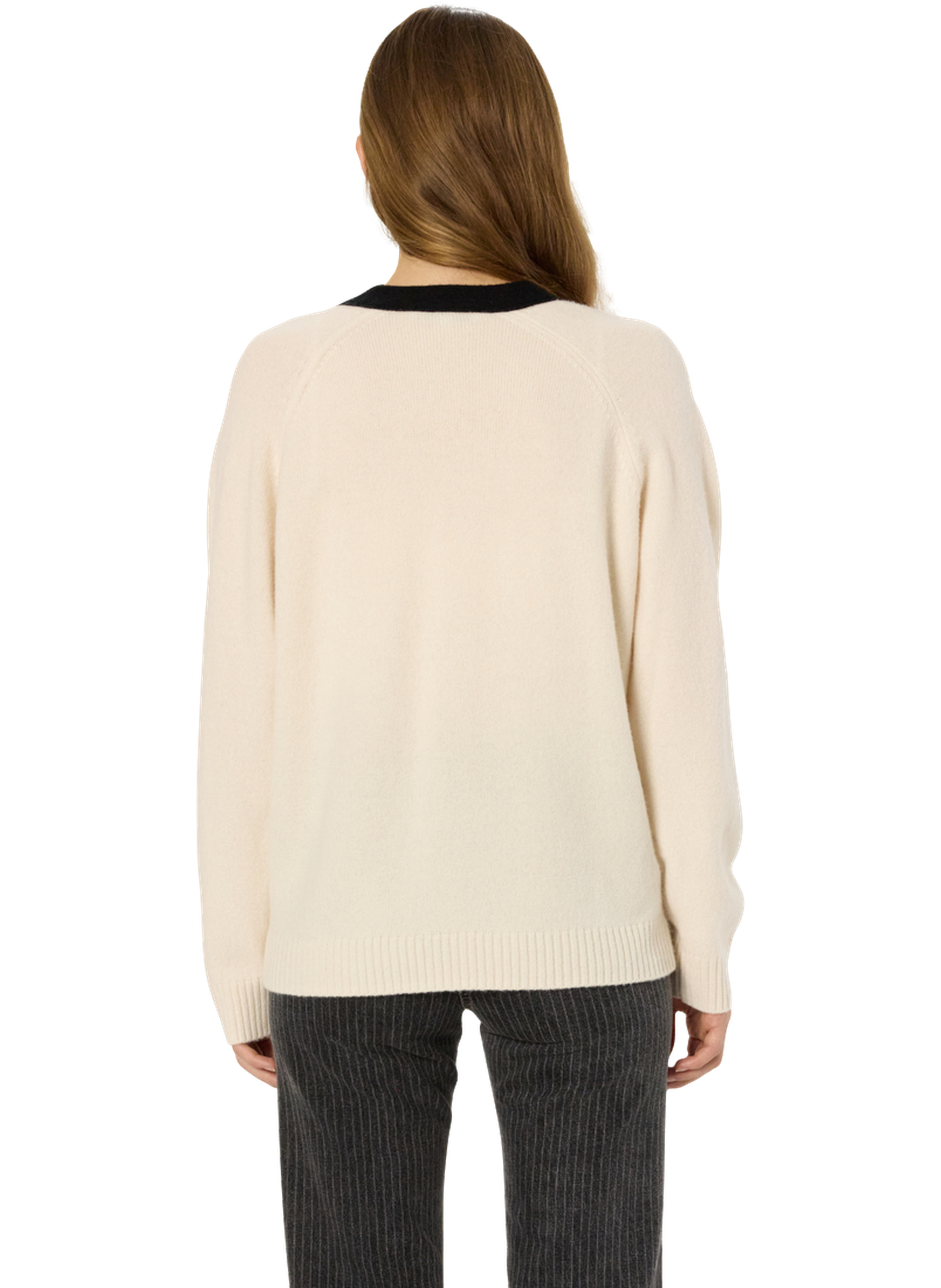 Gilet bicolore en laine - ester GERARD DAREL Beige