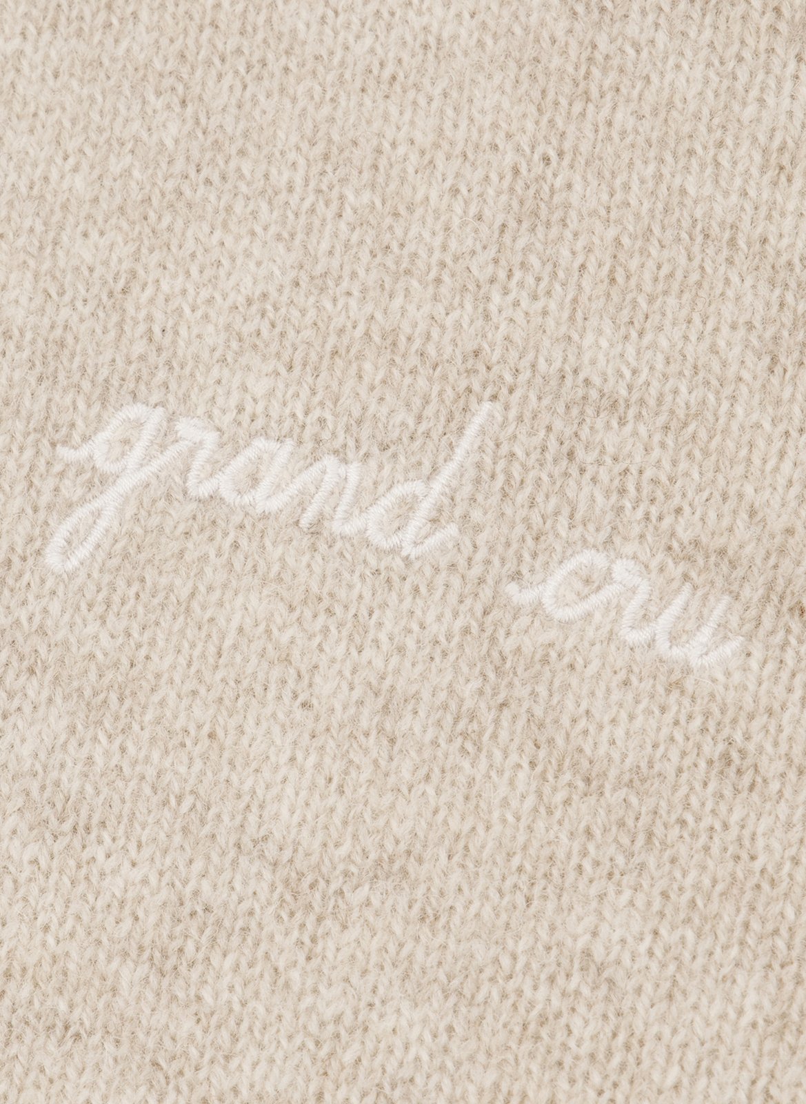 Virgin wool zip-neck sweater MAISON LABICHE Beige