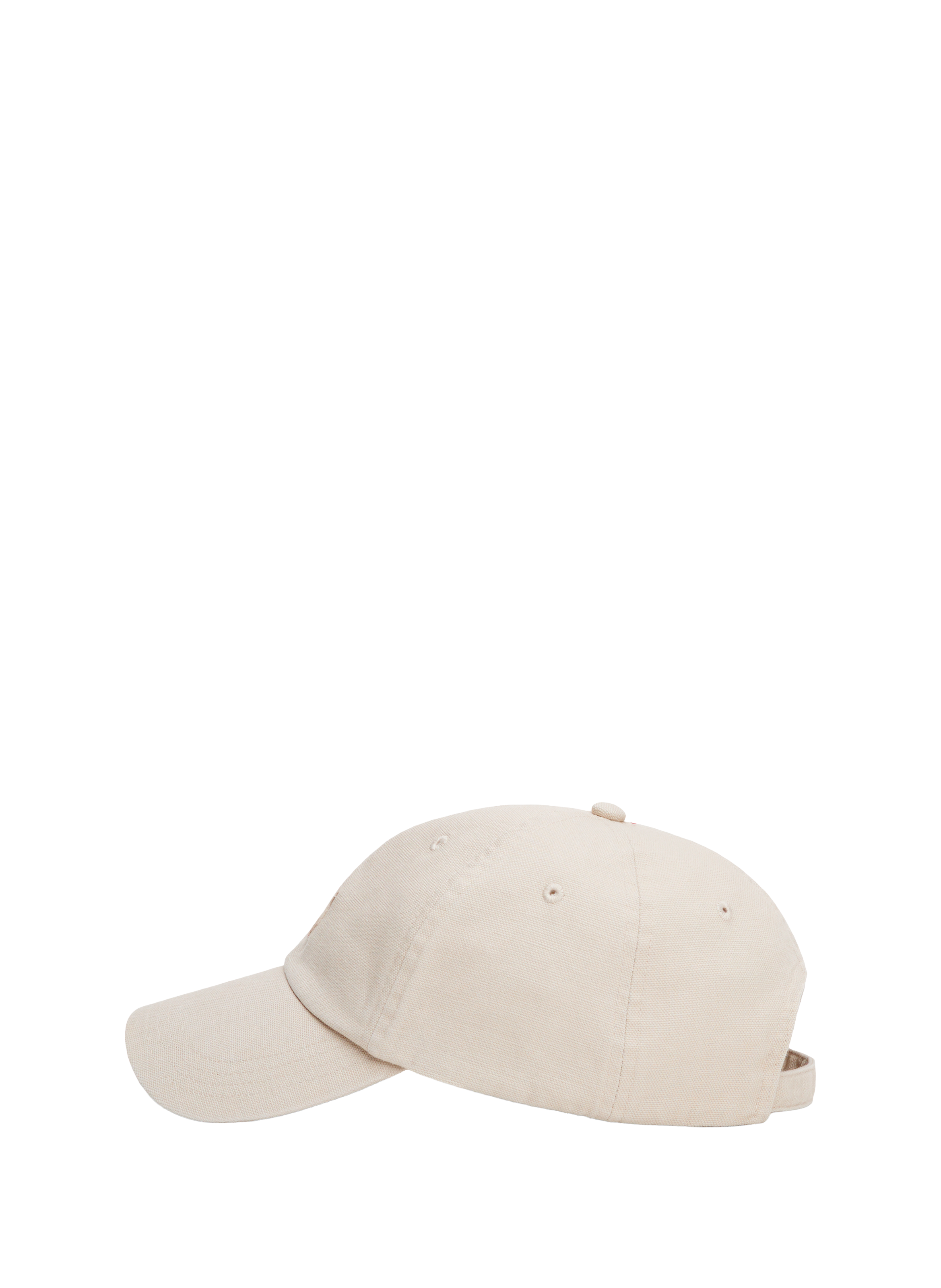 Casquette brodée en coton TOMMY HILFIGER Beige