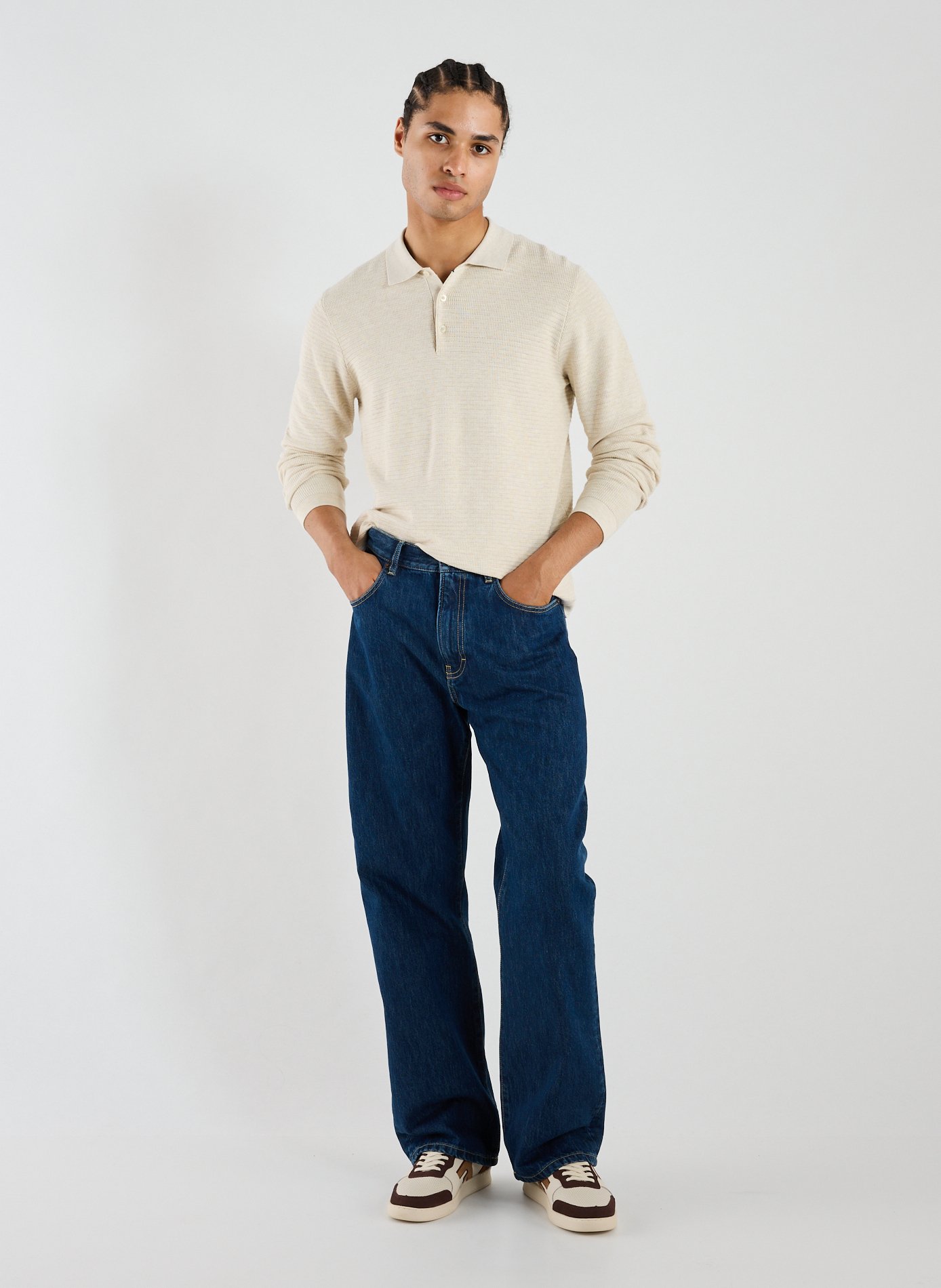 Cotton and silk sweater FACONNABLE Beige