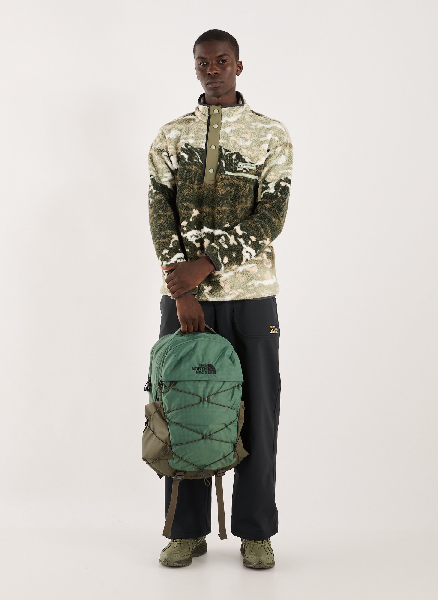 Logo backpack THE NORTH FACE Khaki