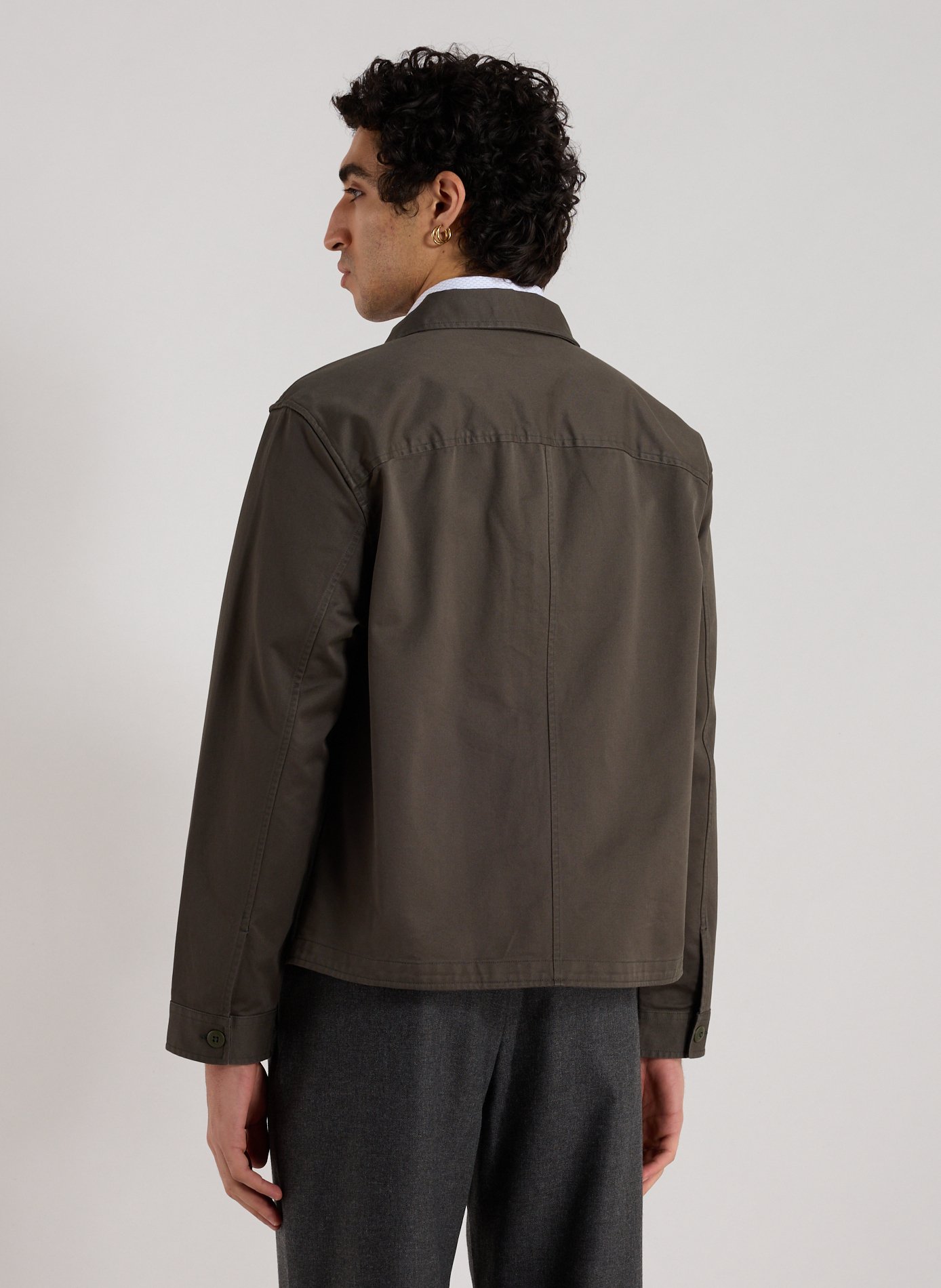 Cotton overshirt CALVIN KLEIN Khaki