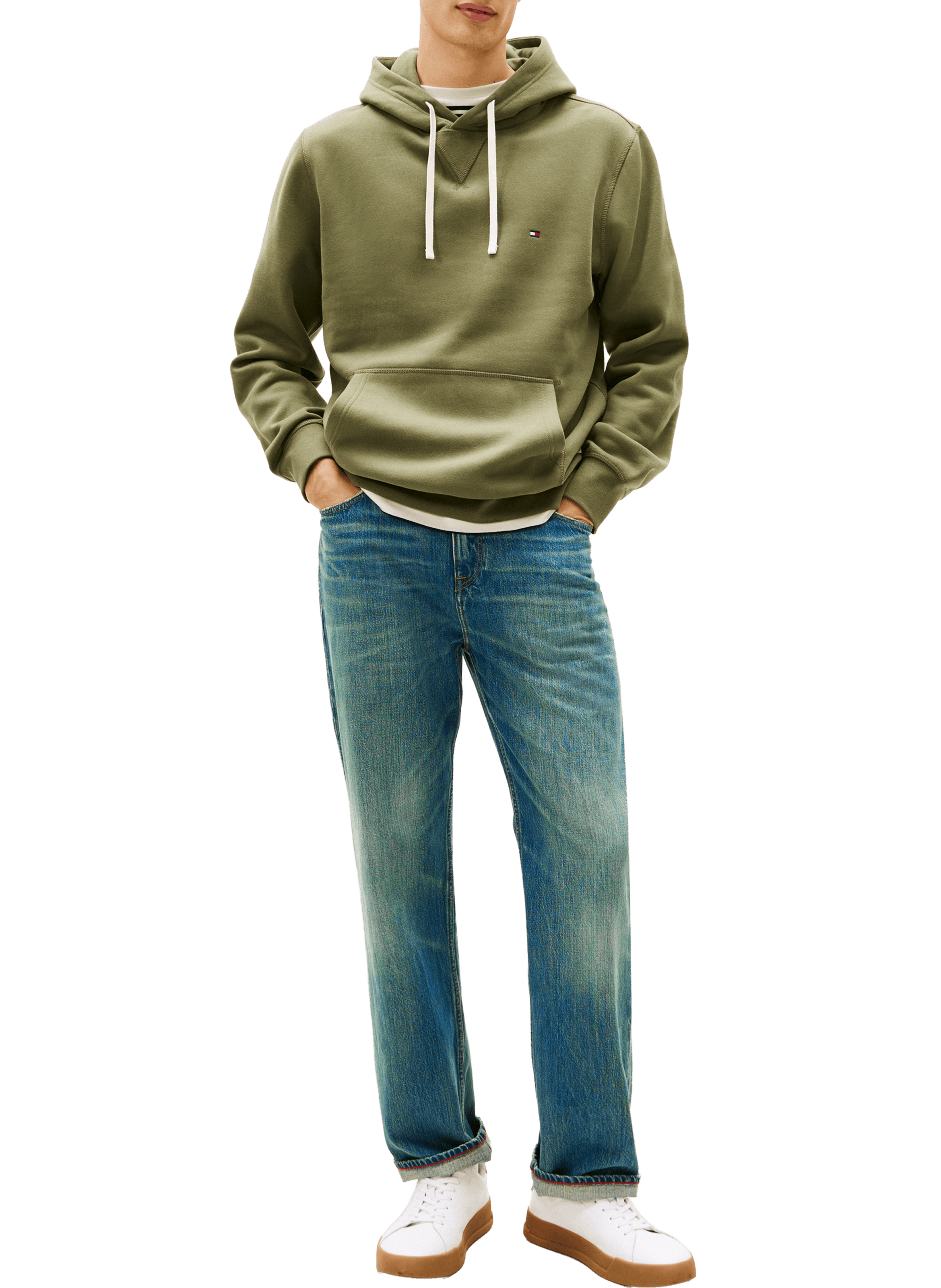 Fleece hoodie TOMMY HILFIGER Green