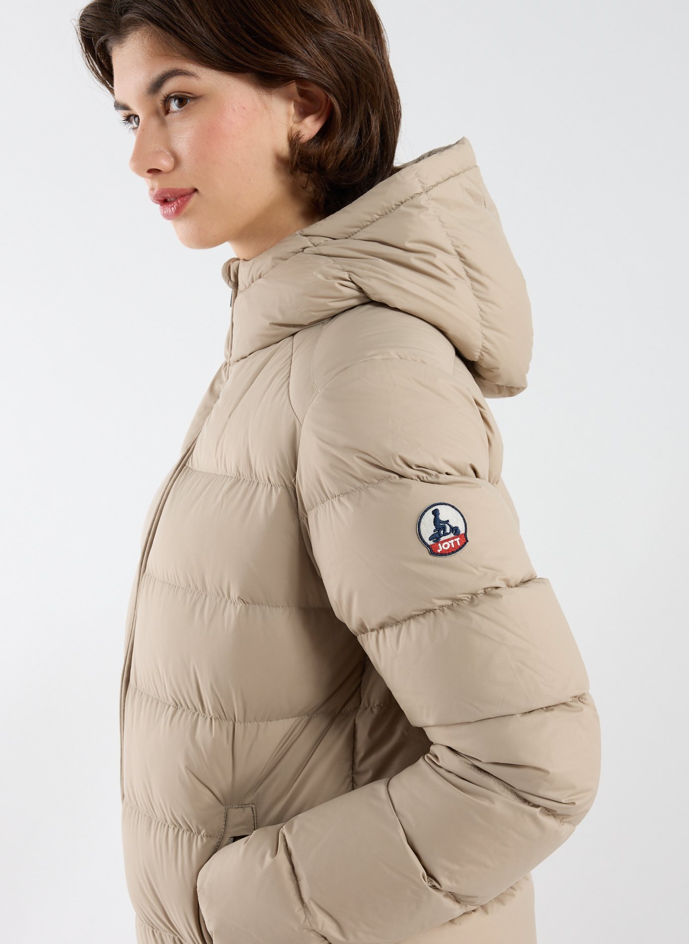 Doudoune à capuche JOTT Beige