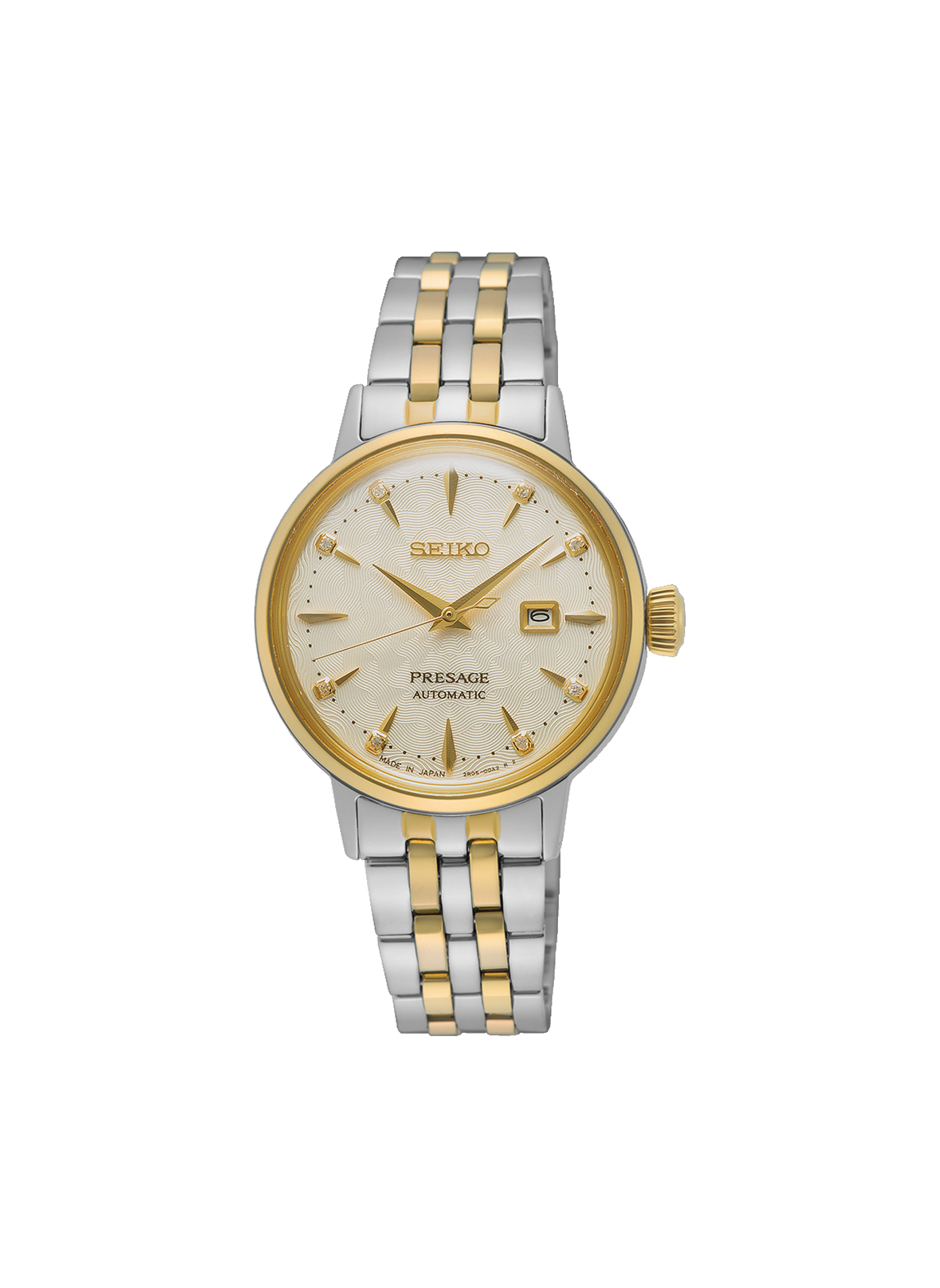 Montre en acier inoxydable SEIKO Marron