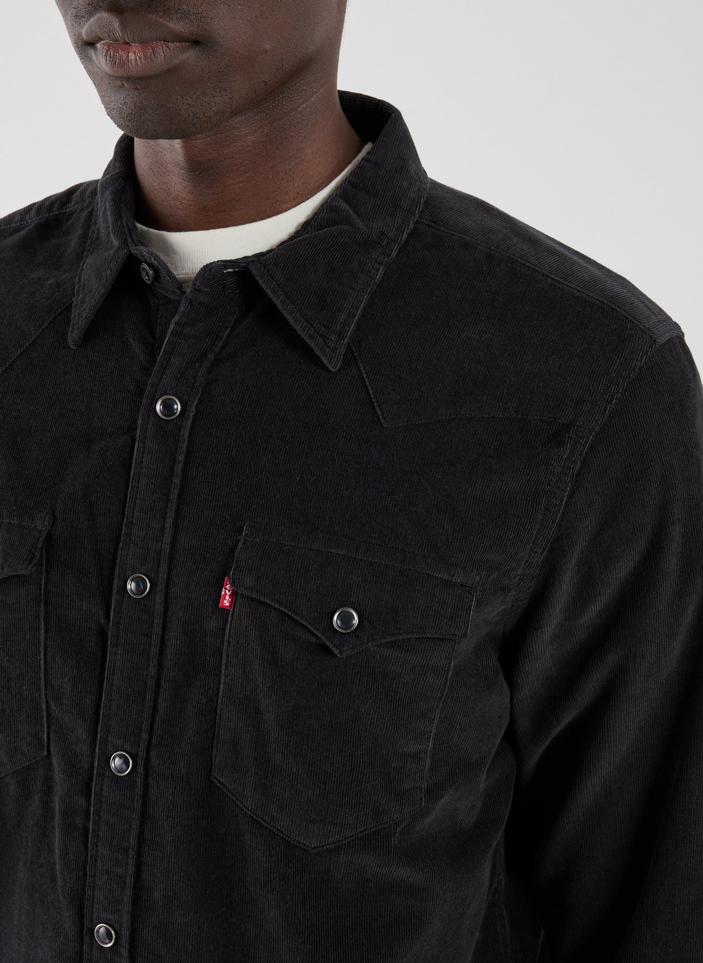 Bleached denim Shirt LEVI'S Black