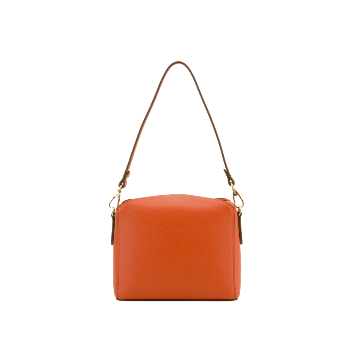 Cassetta cuir - sac porté travers POURCHET Orange