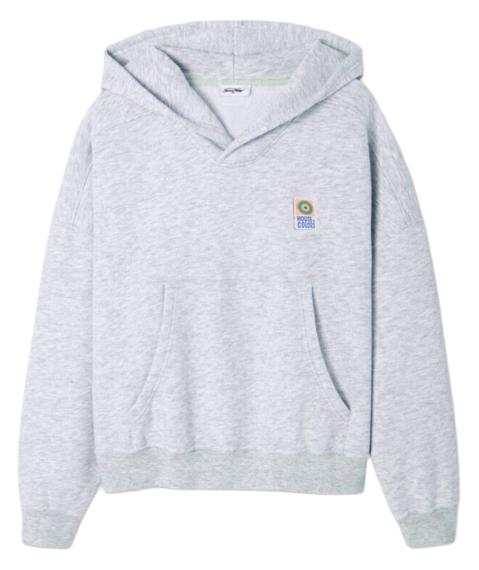 Sweat oversize à capuche en maille baptown AMERICAN VINTAGE Gris