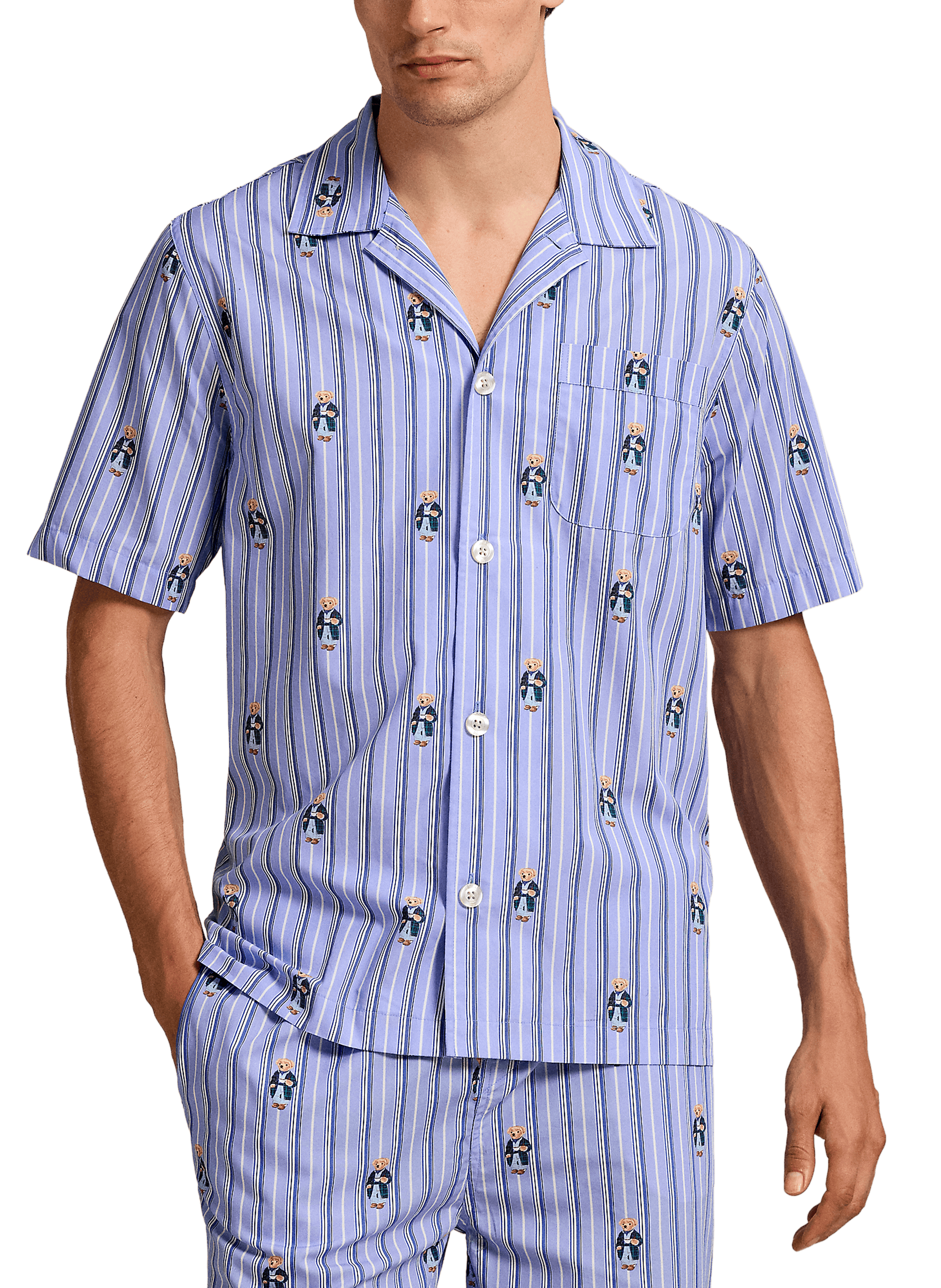 Cotton pajama top POLO RALPH LAUREN Blue