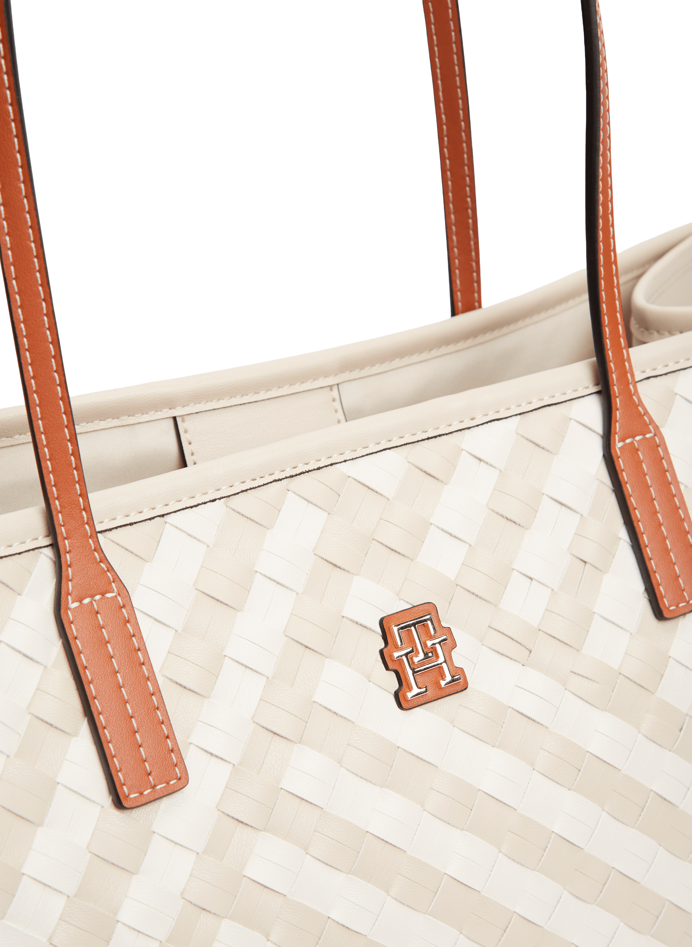 Tote bag tressé TOMMY HILFIGER Beige