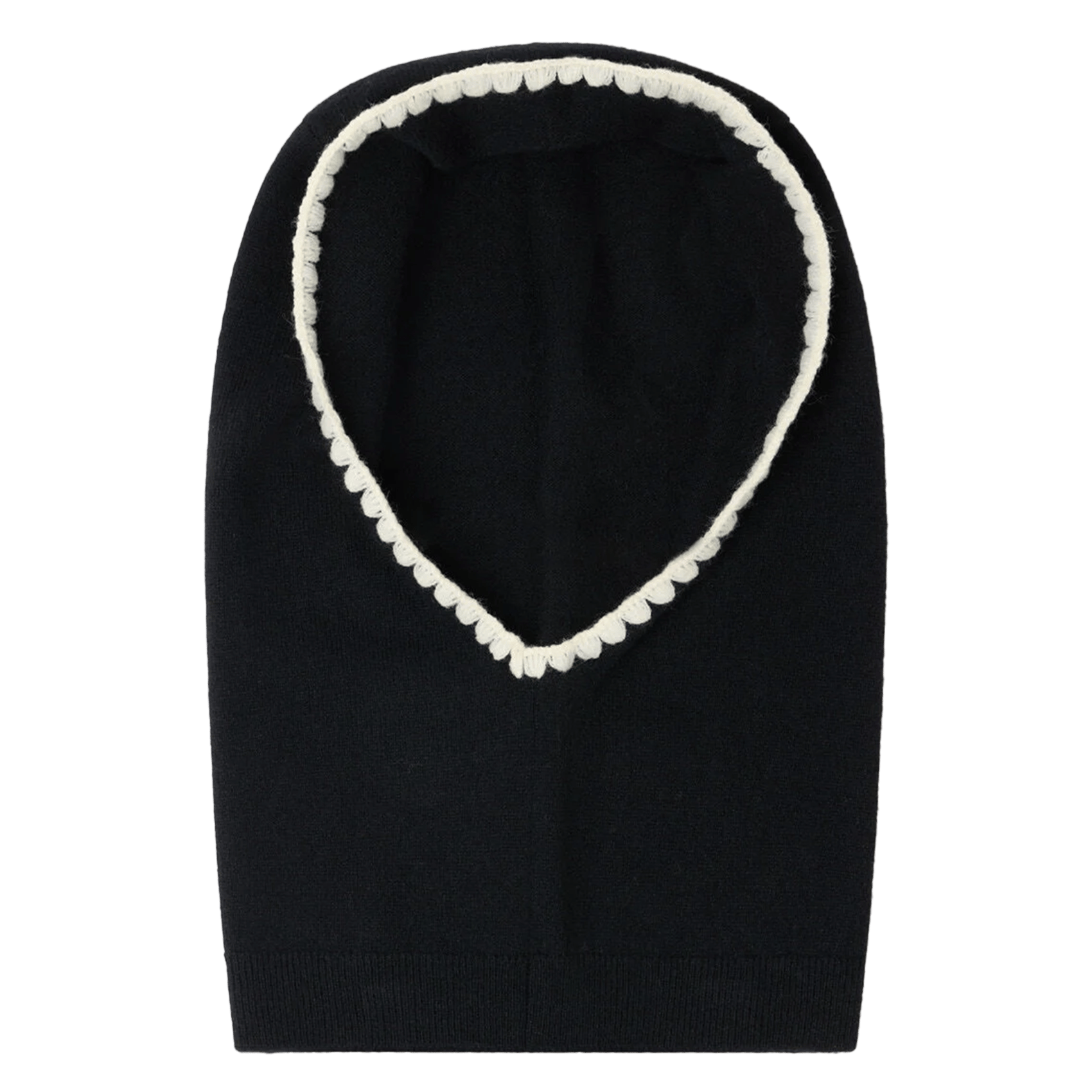 Cagoule en maille côtelée SANDRO Noir