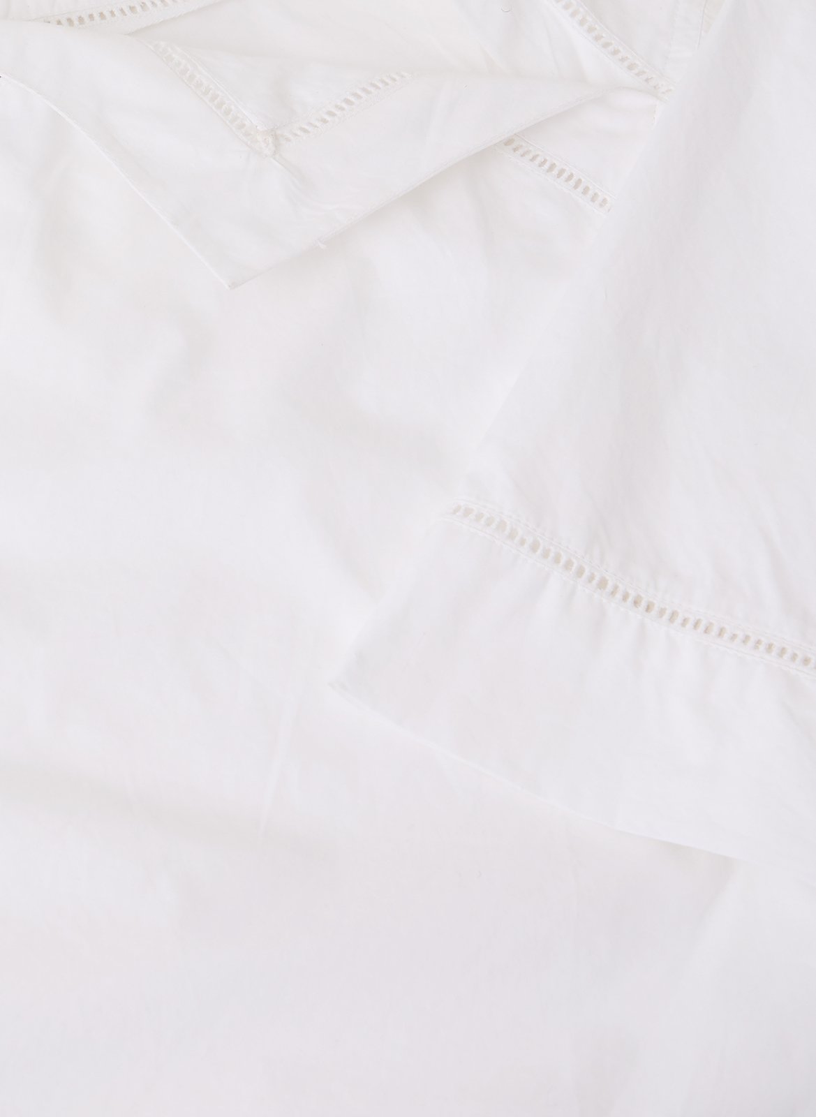 Top court col rond dégagé en coton irene SOEUR Blanc