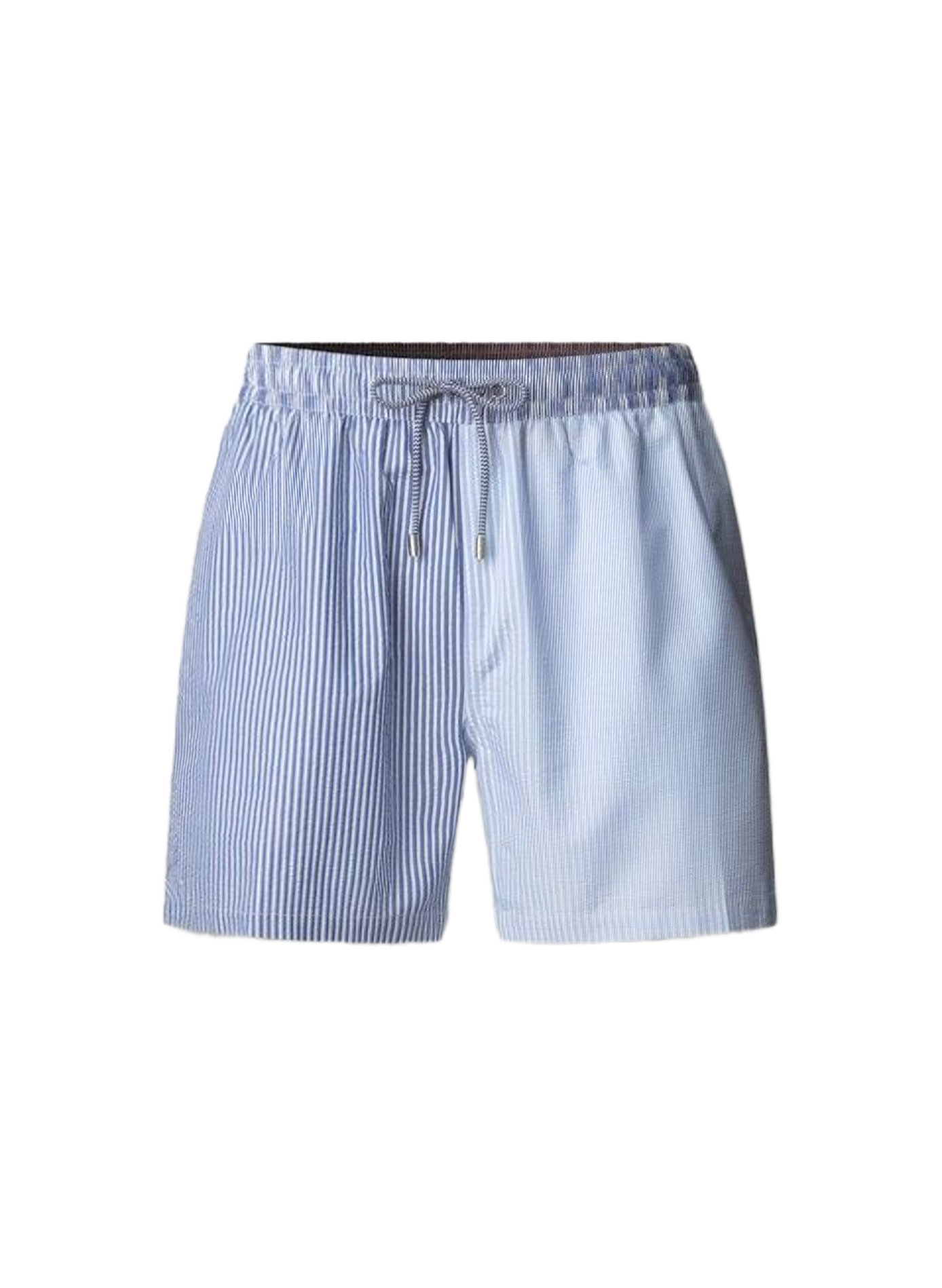 Short da bagno seersucker a blocchi di colore FACONNABLE Blu