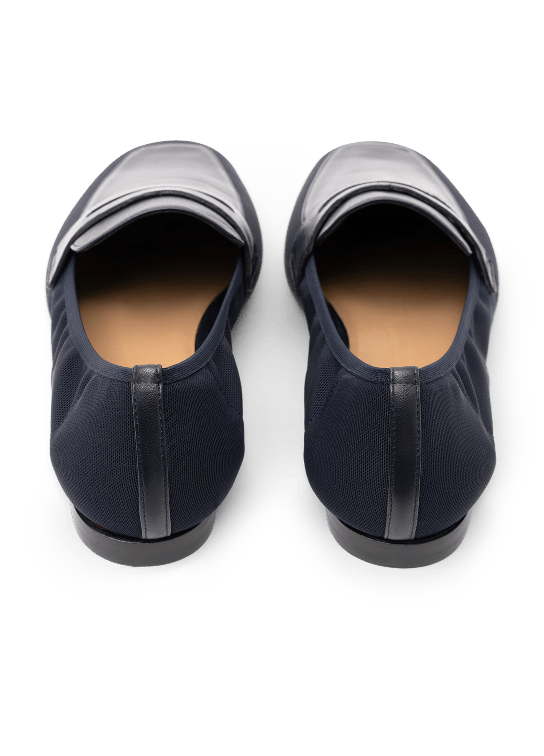 Mocassins giulia en resille / nappa PARALLELE Bleu