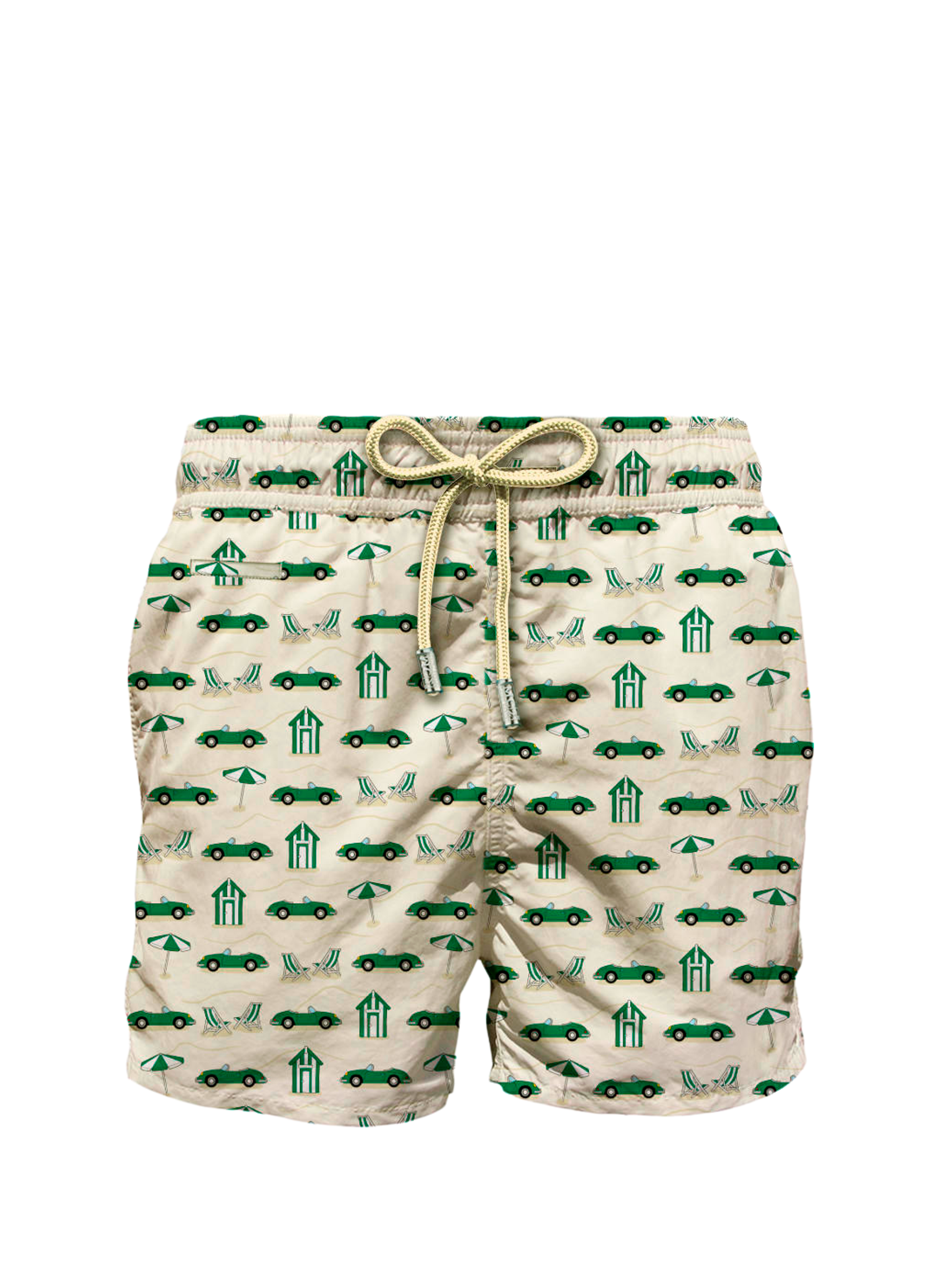 Short de bain imprimé Light Fantasy MC2 SAINT BARTH Beige