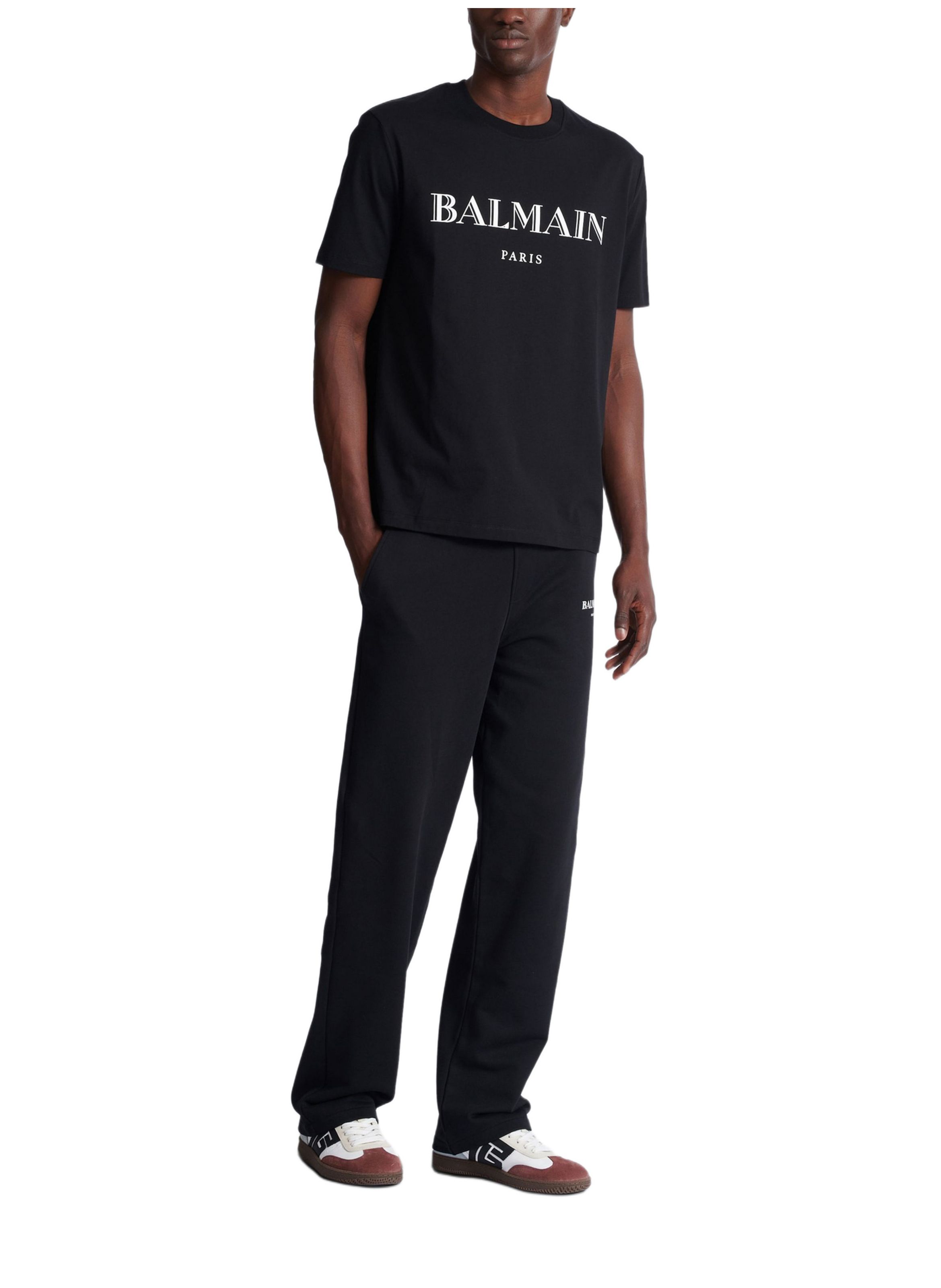 T-shirt avec imprimé balmain BALMAIN Noir