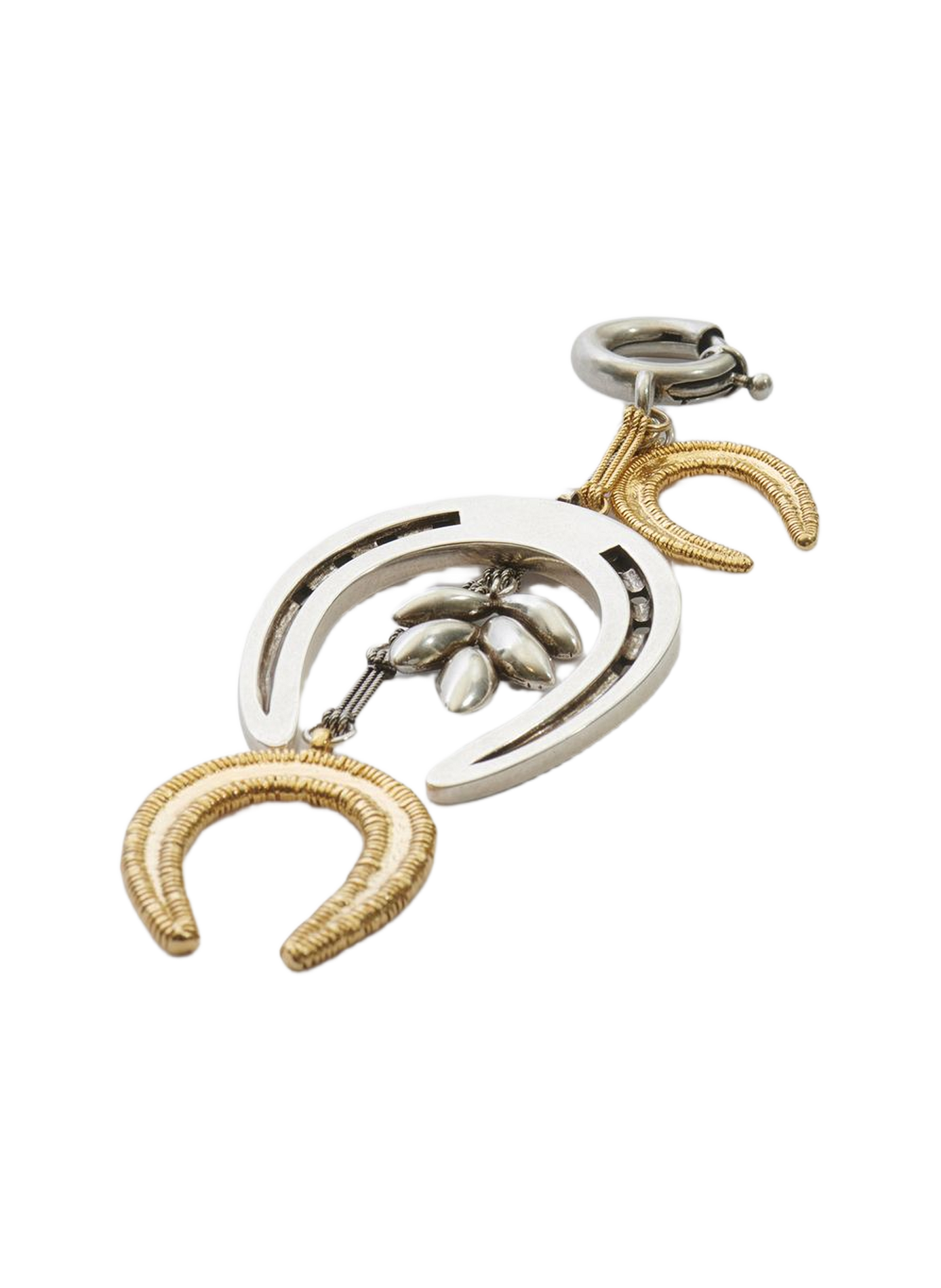 Two-tone horseshoe keychain ISABEL MARANT Silver