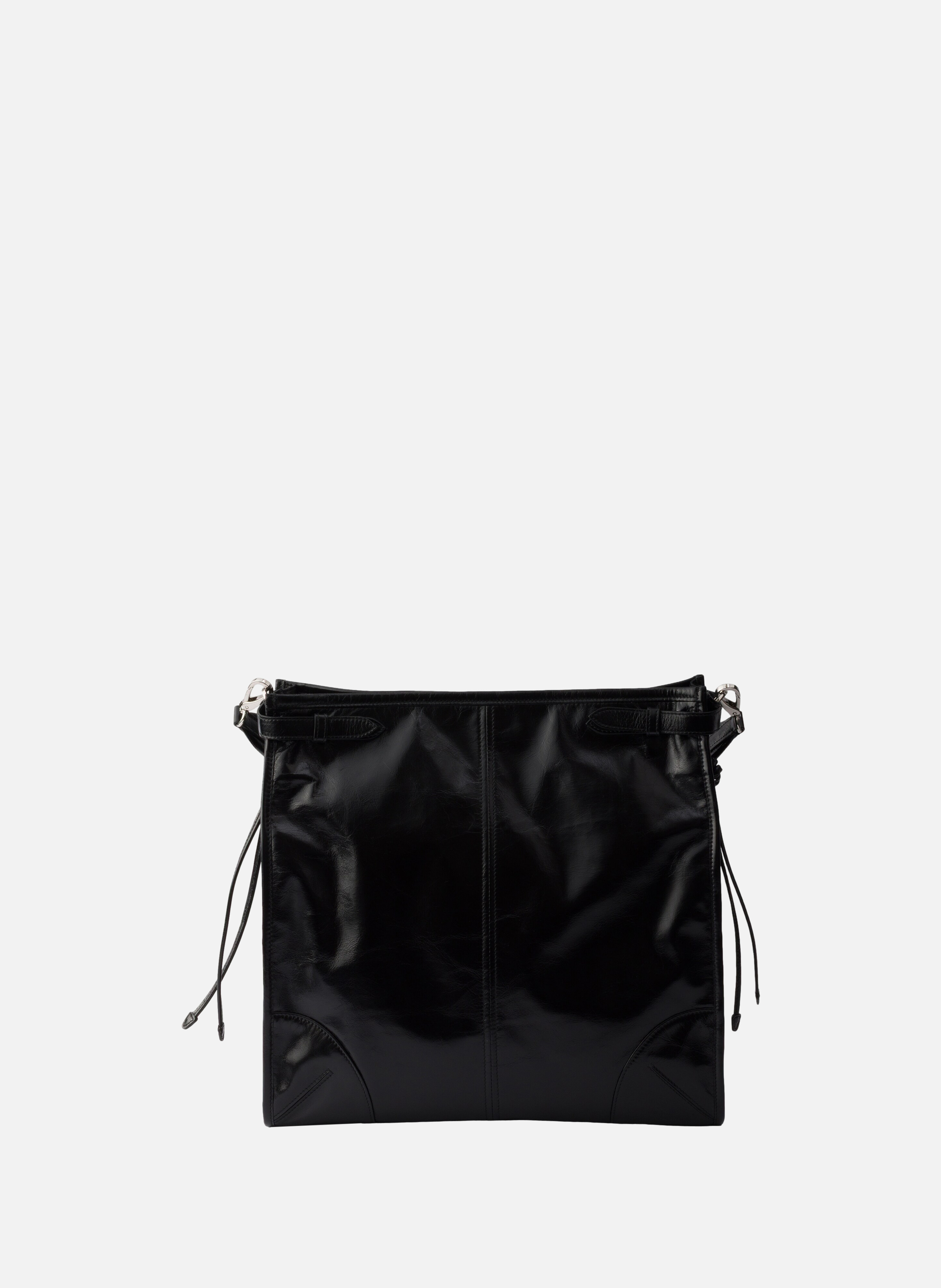 Sac porté épaule prada bonnie en cuir Noir