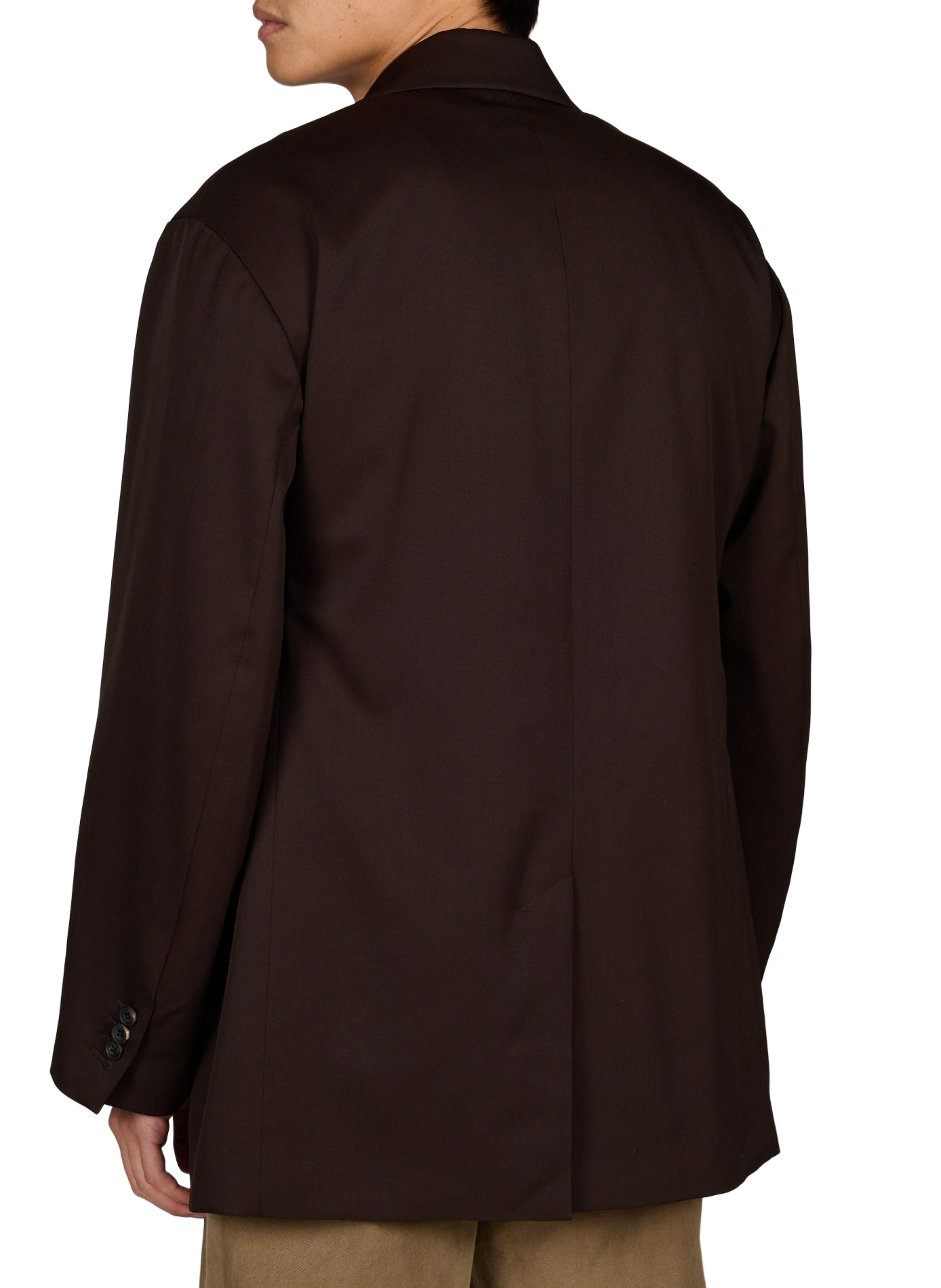 Chaqueta oversize de lana SSSTEIN Marrón