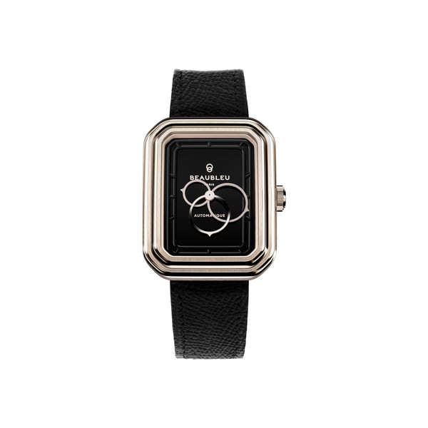 Montre automatique Ecce Figura Onyx en cuir Montre automatique Ecce Figura Onyx en cuir