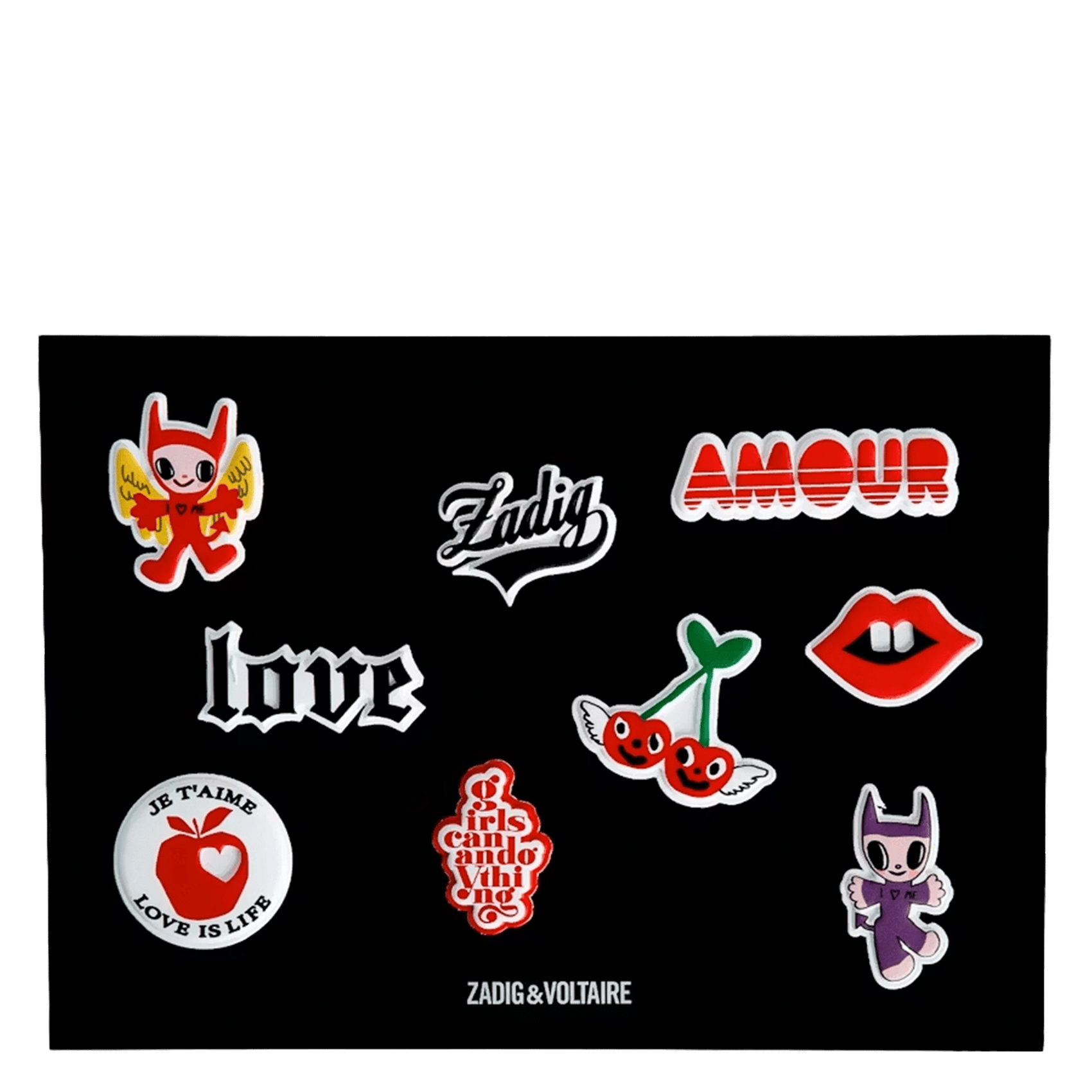 Stickers love icons sticker 9 sticky ZADIG&VOLTAIRE Zwart
