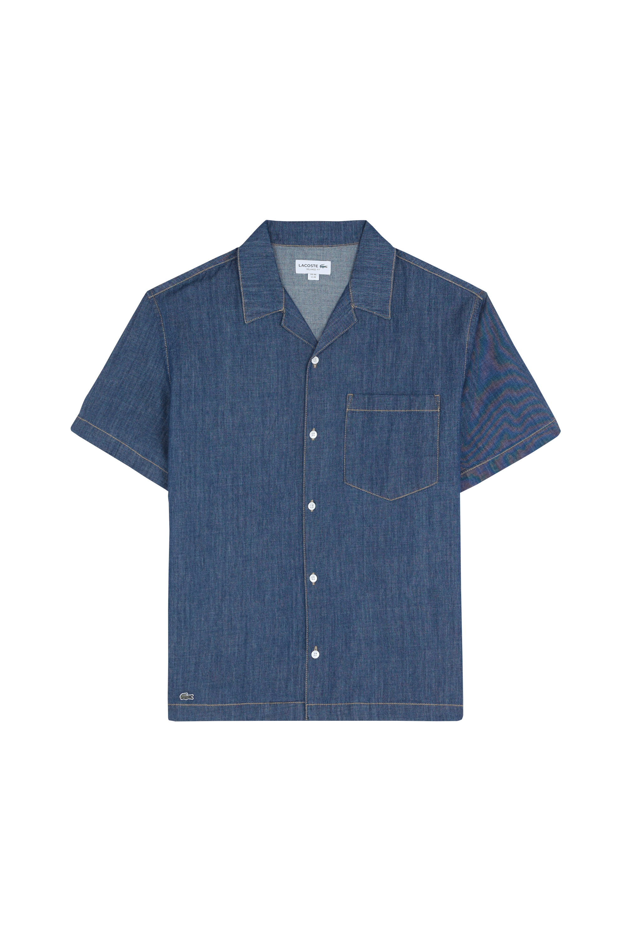 Chemise chemise casual manches co LACOSTE Bleu