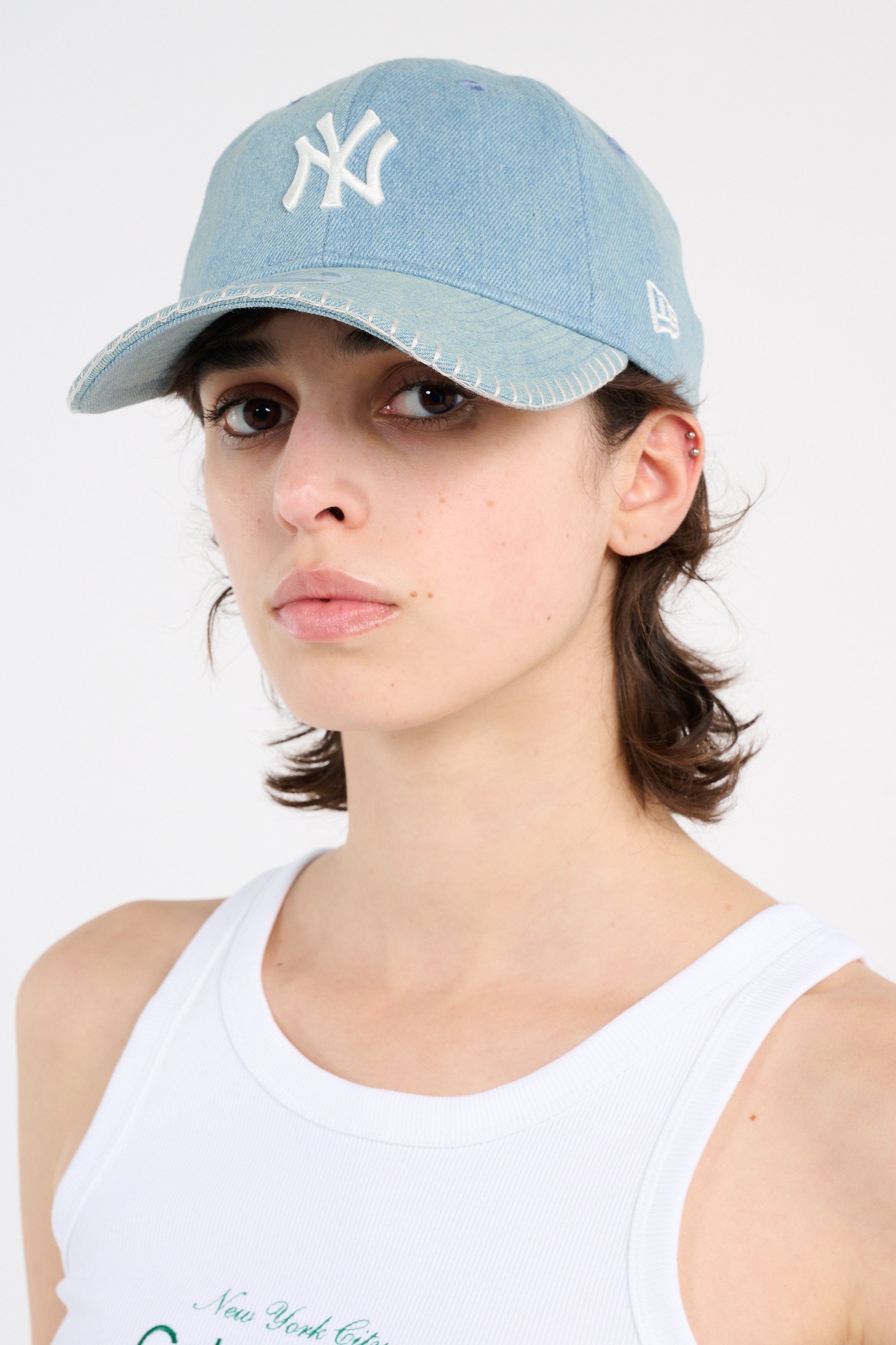 Casquette wmns denim stitch 9twenty NEW ERA Bleu