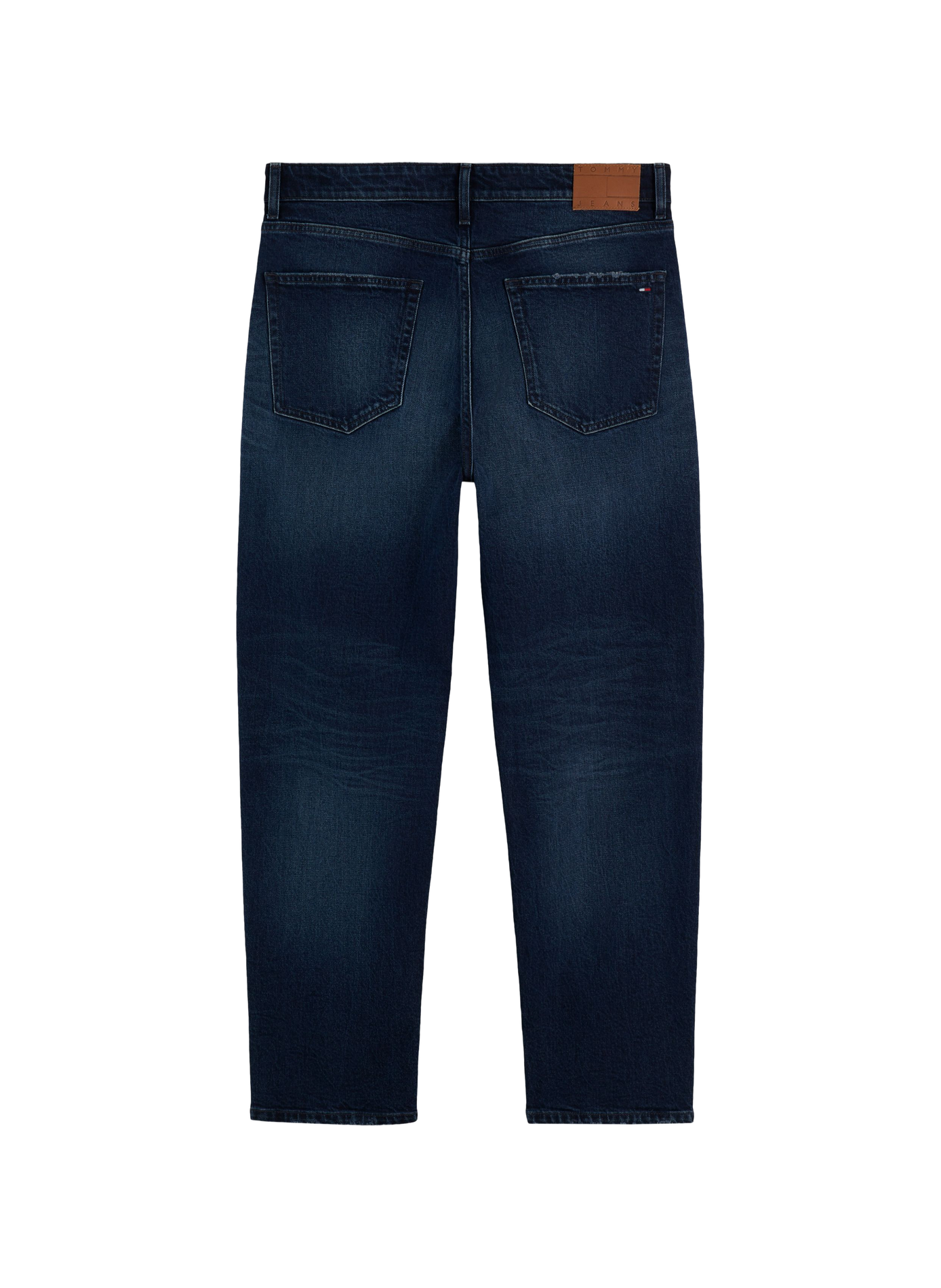 Jean droit en coton mélangé TOMMY HILFIGER Noir