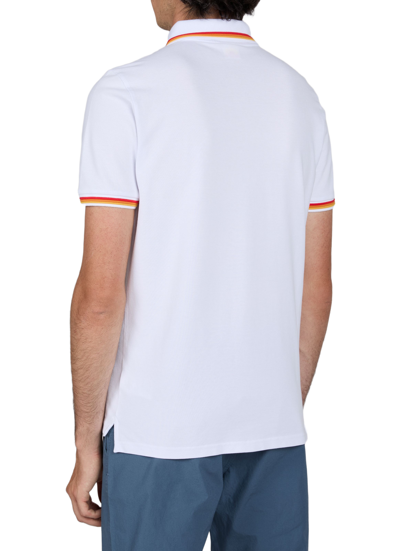 Cotton-blend polo shirt SUNDEK White