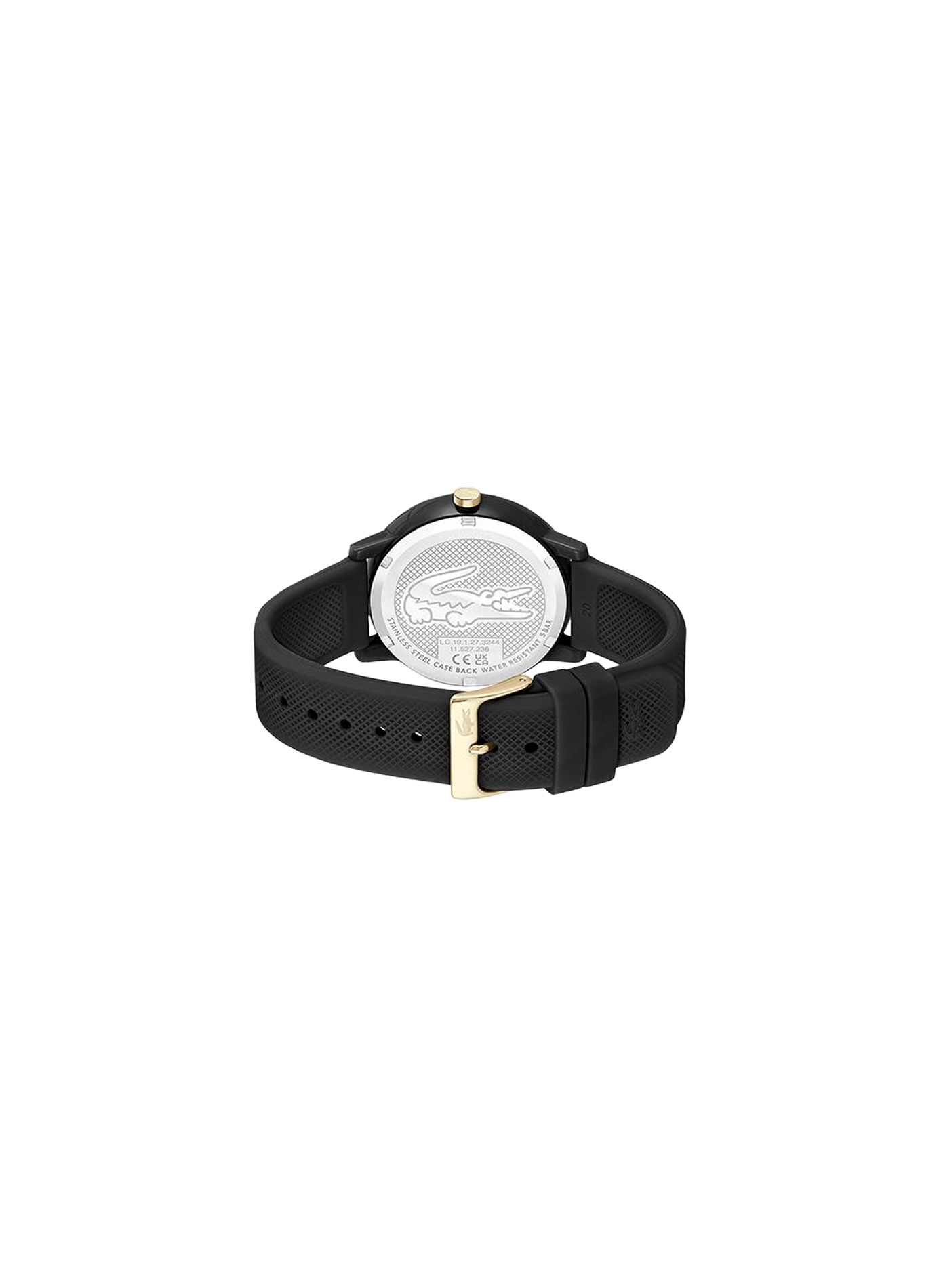 Montre quartz Lacoste.12.12 en silicone LACOSTE MONTRES Noir
