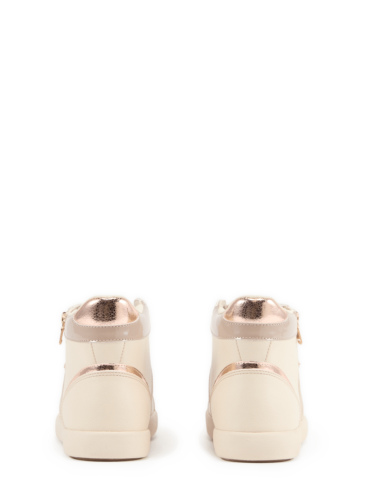 High-top lace-up sneakers GEOX Beige