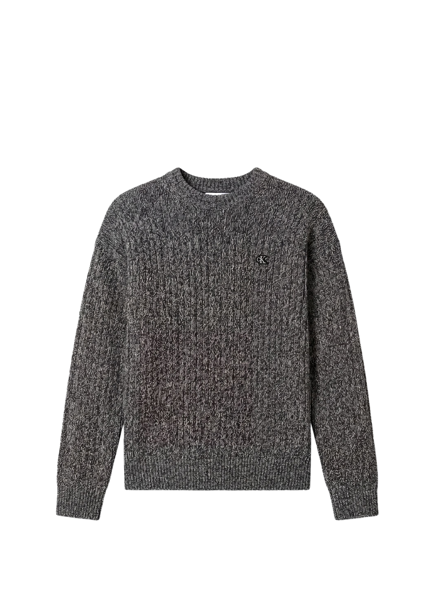 Knit logo cotton sweater CALVIN KLEIN Blue