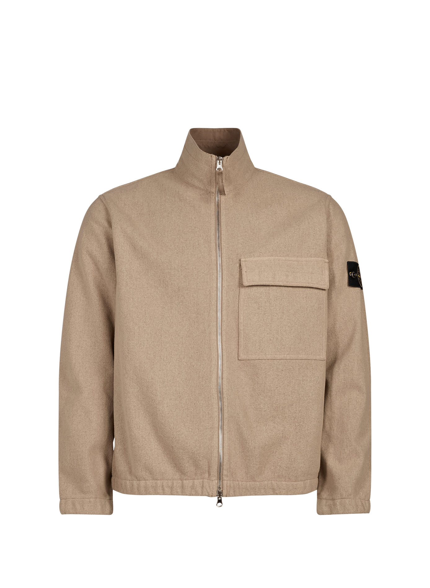 Straight jacket with high collar STONE ISLAND Beige