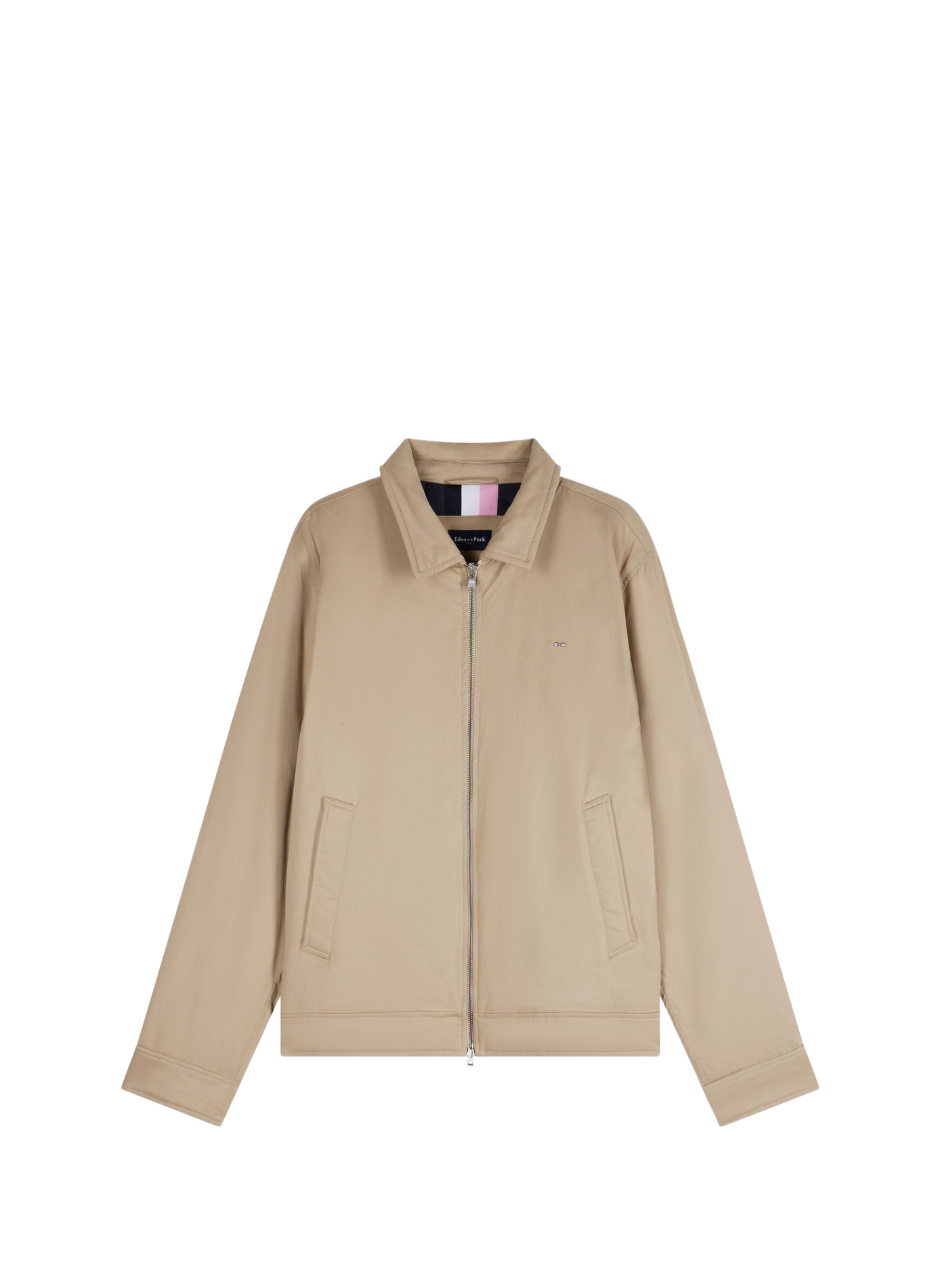 Veste droite en coton mélangé EDEN PARK Beige