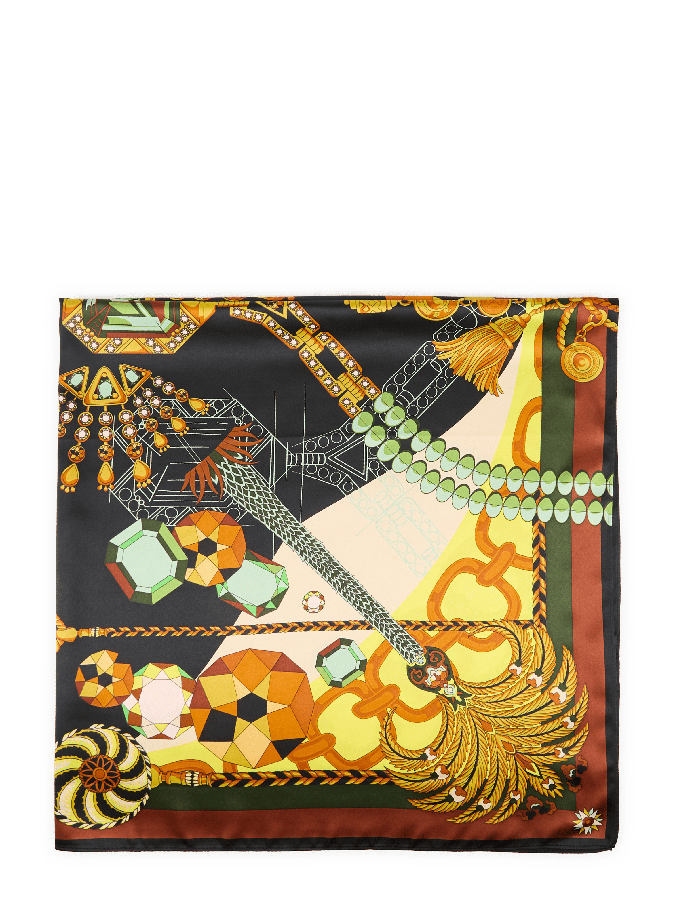 Bedrucktes Diammonds-Tuch WILD Schwarz