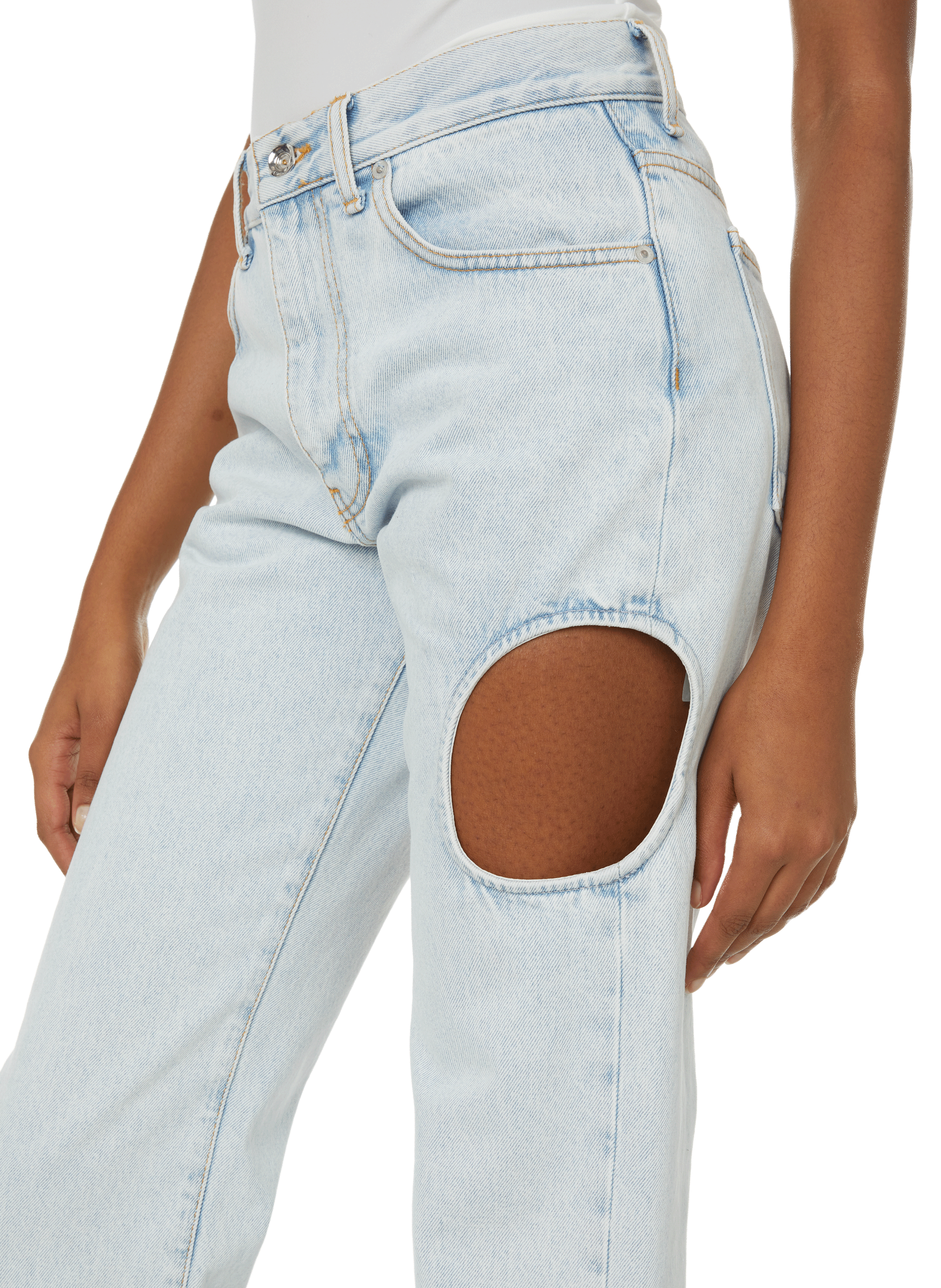 Cut-out jeans OFF-WHITE Blue